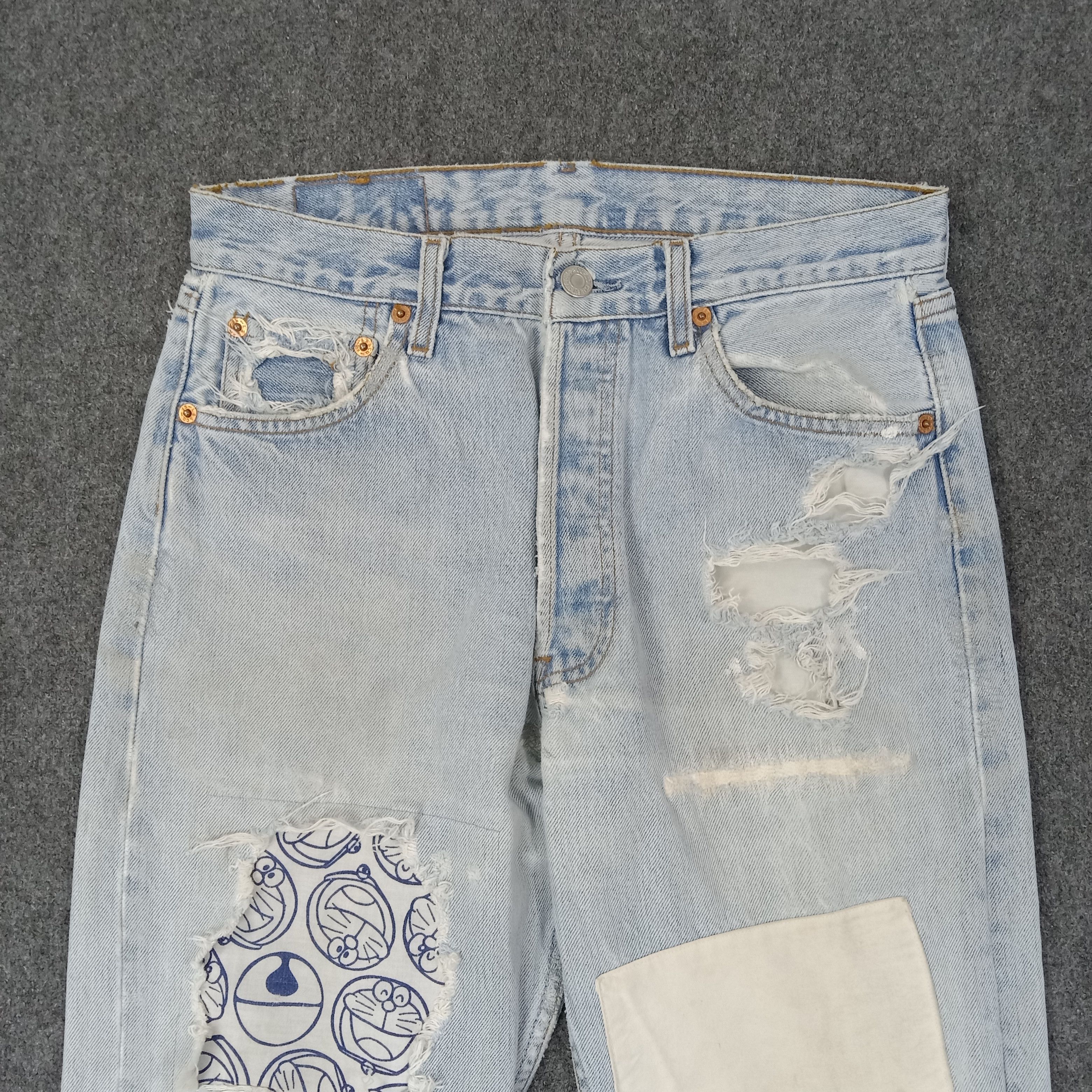 Levi's Levi Strauss & CO Distressed Style Patchwork Jeans C252N18 Size US 28 / EU 44 - 2 Thumbnail