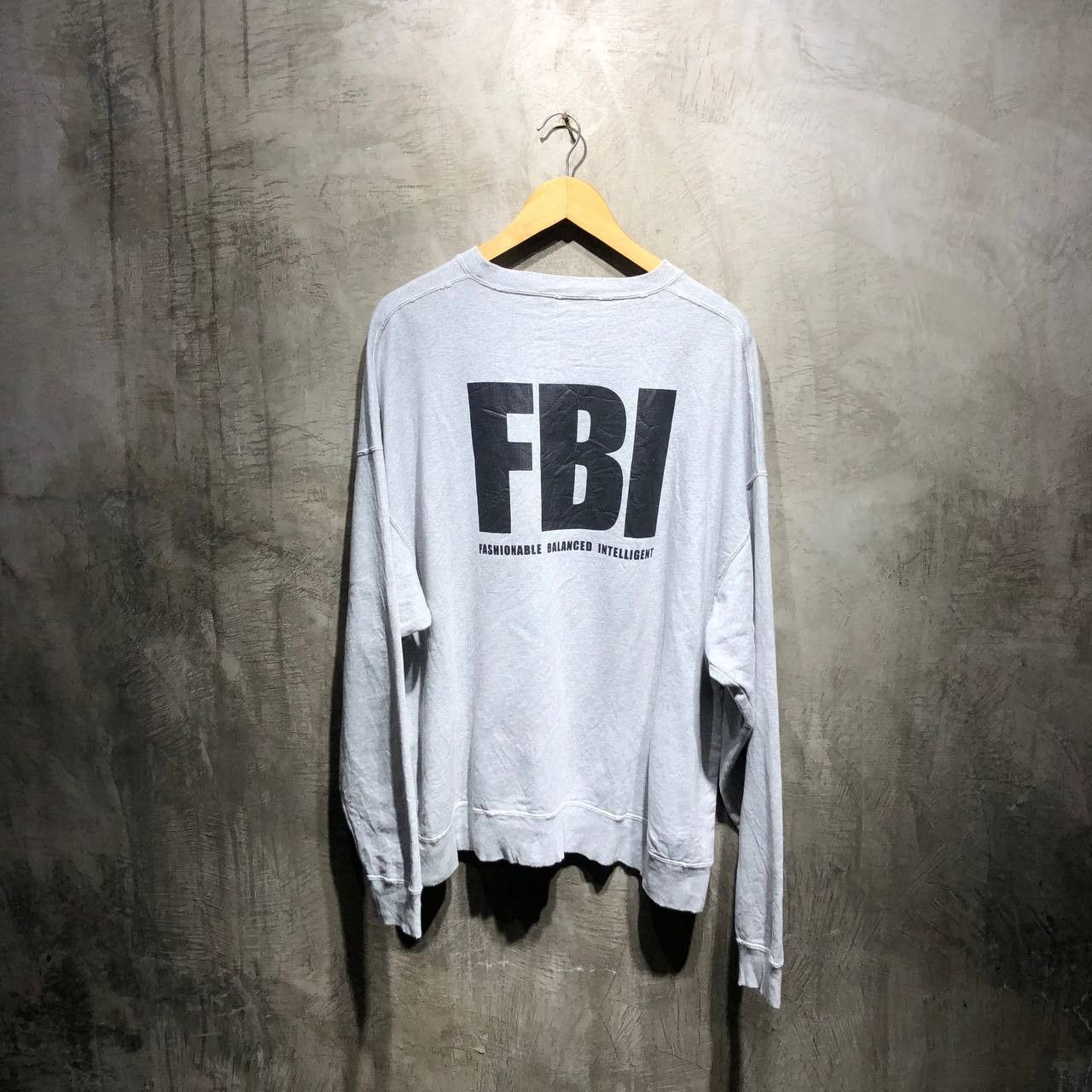Balenciaga FBI Distressed Crewneck fit 3XL