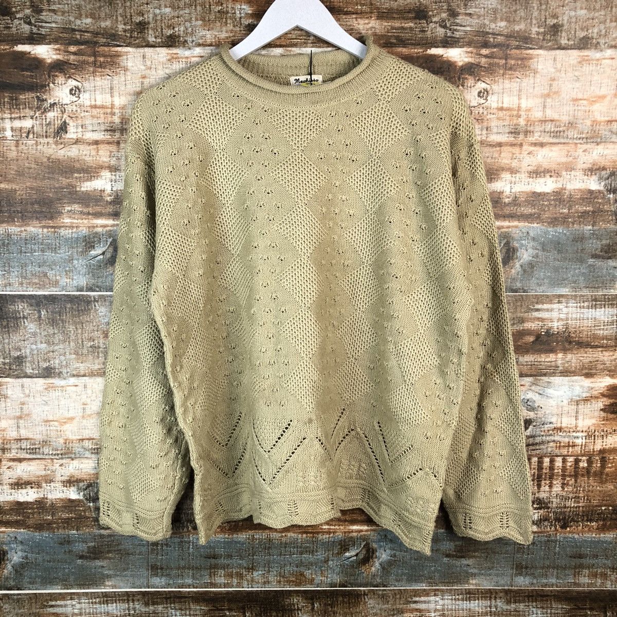 Homespun Knitwear × Japanese Brand Mephista Brown vintage Knitwear #A1741 Size M / US 6-8 / IT 42-44 - 3 Thumbnail