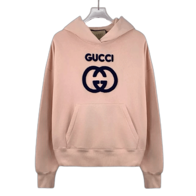 Gucci Pink Gucci Logo Hoodie with Long Sleeves-2505 Size S / US 4 / IT 40 - 1 Thumbnail