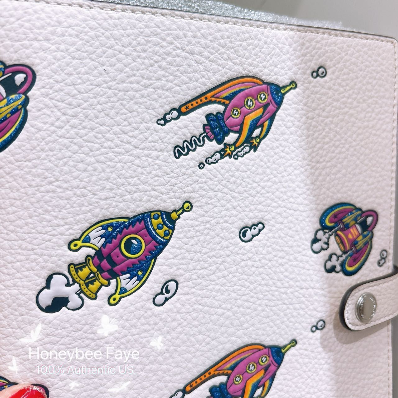 Coach Notebook With Rocket Print CW546 Size ONE SIZE - 4 Thumbnail