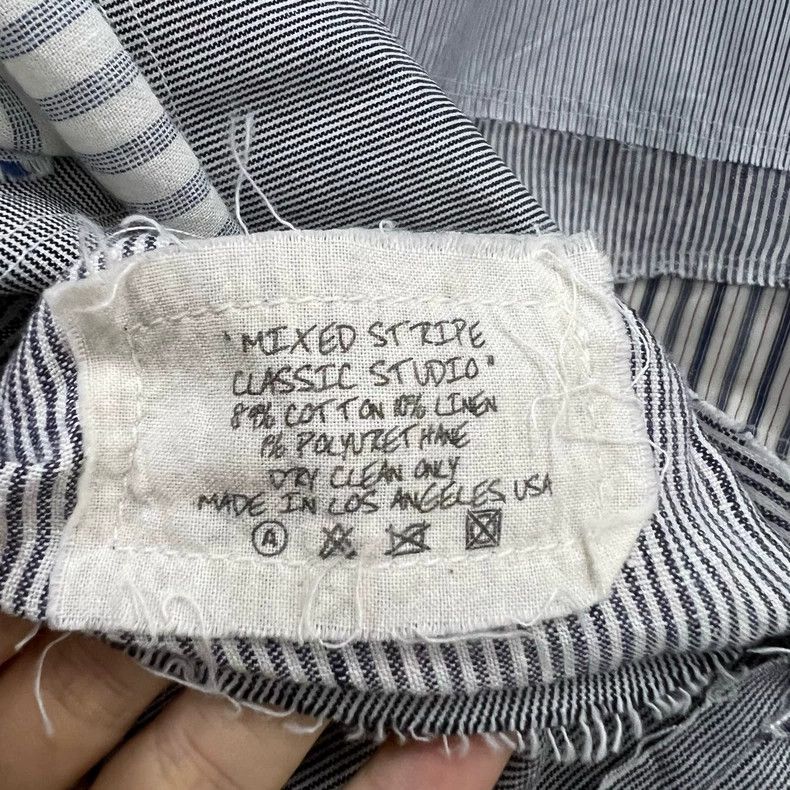 Greg Lauren greg lauren Destruction of striped patchwork shirt 2506-Nex Size US S / EU 44-46 / 1 - 4 Thumbnail