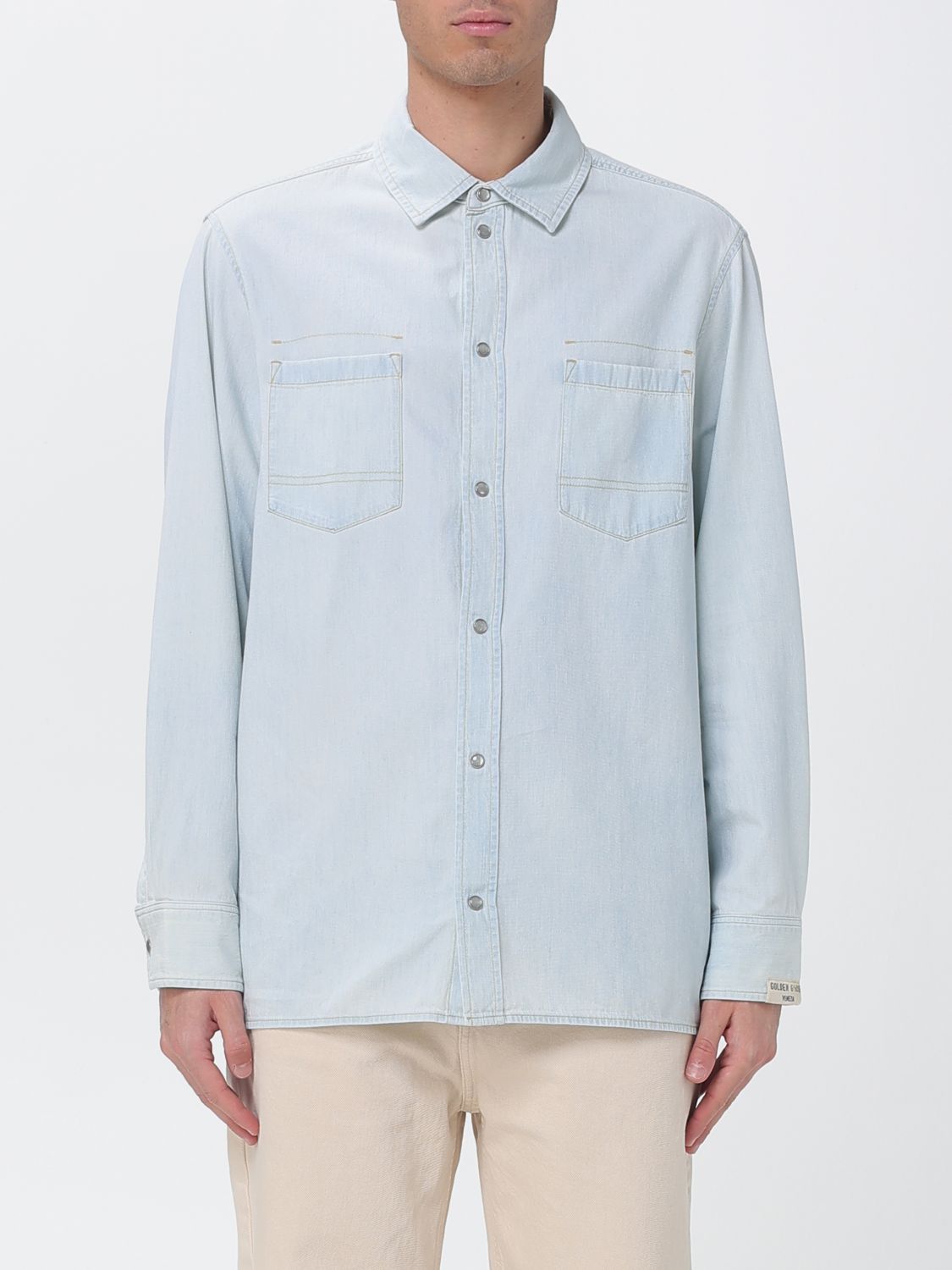 Golden Goose Golden Goose Shirt Men Stone Washed Size US S / EU 44-46 / 1 - 1 Thumbnail