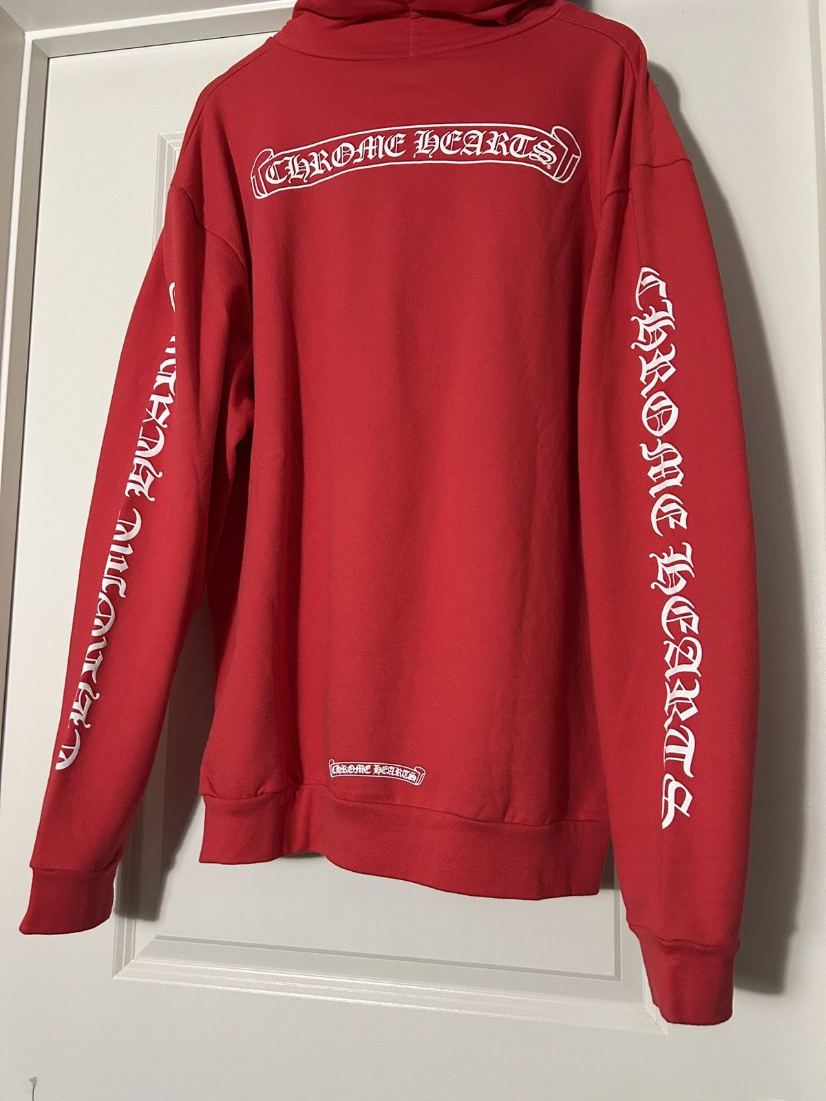 Chrome Hearts Chrome hearts hoodie red logo scroll Size US XL / EU 56 / 4 - 5 Thumbnail