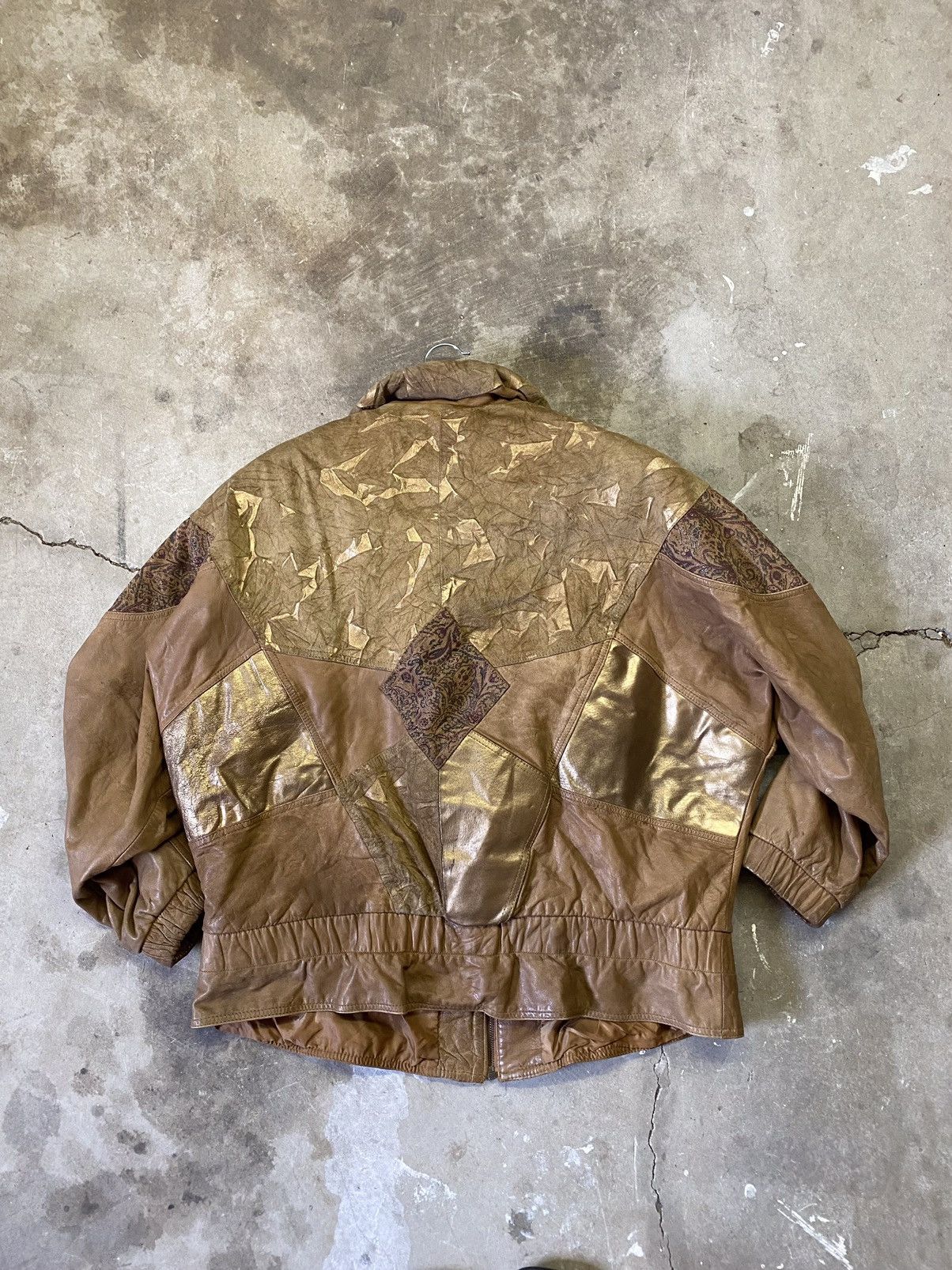 Other Leather bomber jacket paired with free Burberry scarf Size L / US 10 / IT 46 - 3 Thumbnail
