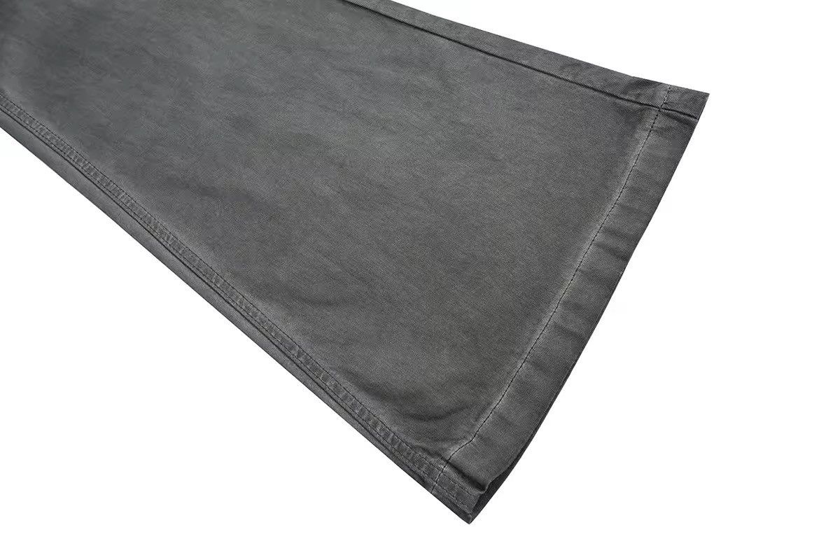Jean Distressed grey flared straight baggy design jeans Size US 33 - 6 Thumbnail