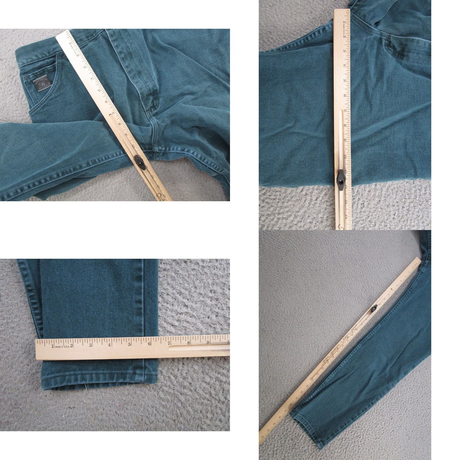 Wrangler VINTAGE Wrangler Jeans For Women 90s Green Denim High Rise Mom Size 12x30 Womens Size 34" / US 12 / IT 48 - 8 Thumbnail