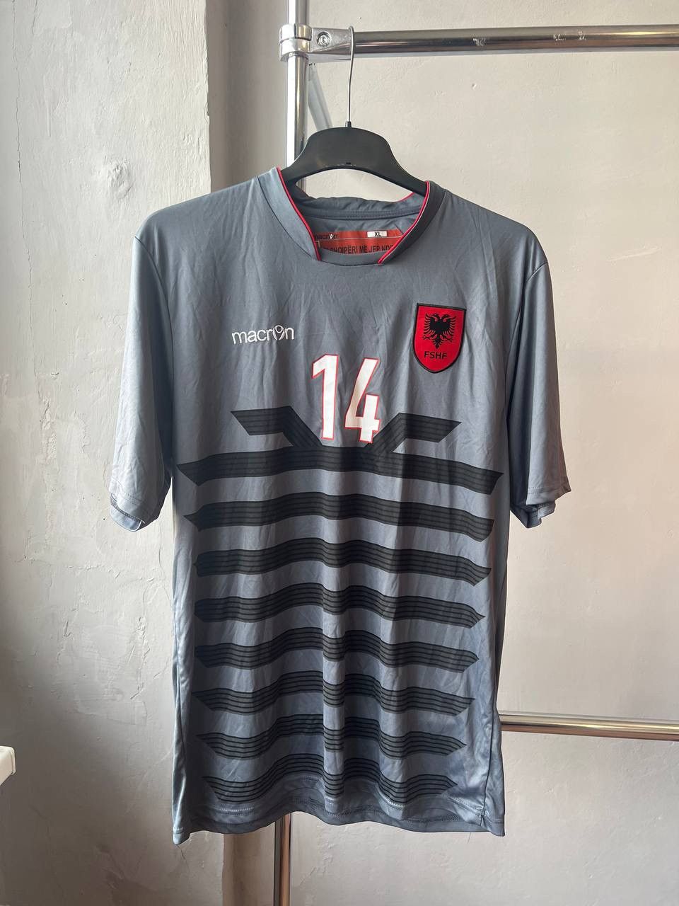 Macron 2016/17 ALBANIA TEAM #14 XHAKA THIRD SOCCER JERSEY SHIRT XL Size US XL / EU 56 / 4 - 2 Thumbnail
