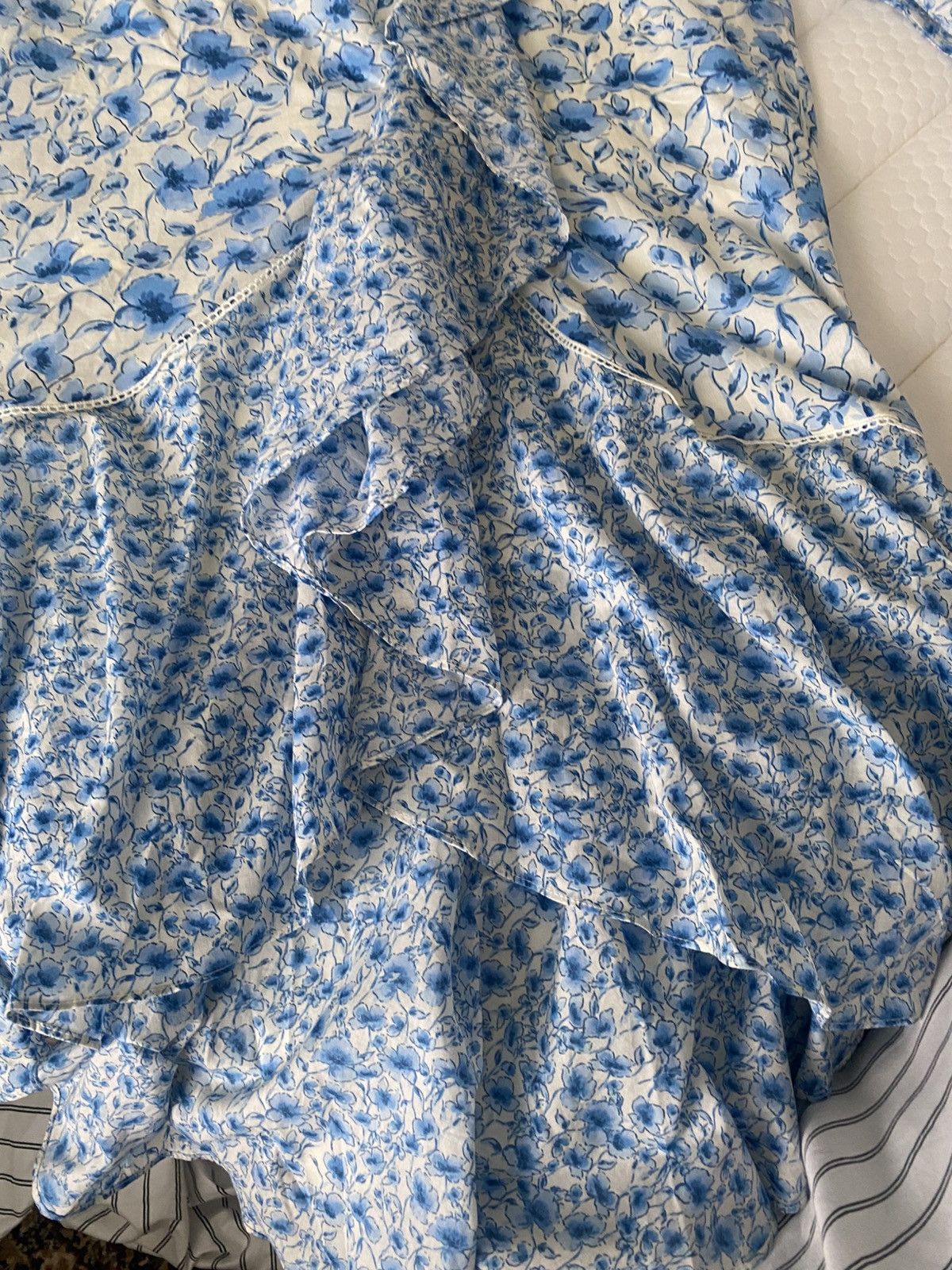 Other Maison Tara Sleeveless Mixed Bluebell Print Wrap Maxi Dress Size XL / US 12-14 / IT 48-50 - 13 Thumbnail
