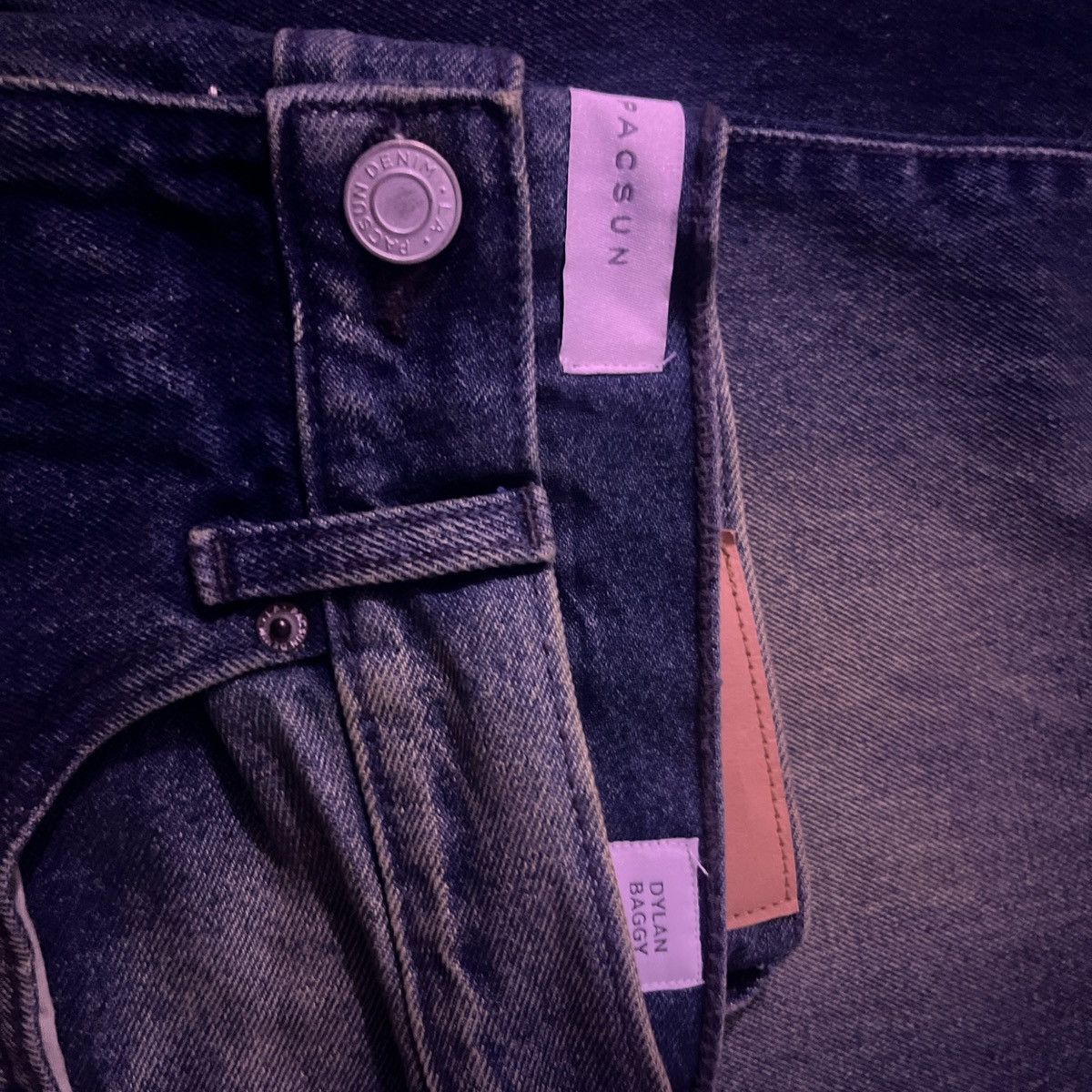 Pacsun Desert Wash Baggy Blue Jeans Size US 30 / EU 46 - 2 Thumbnail