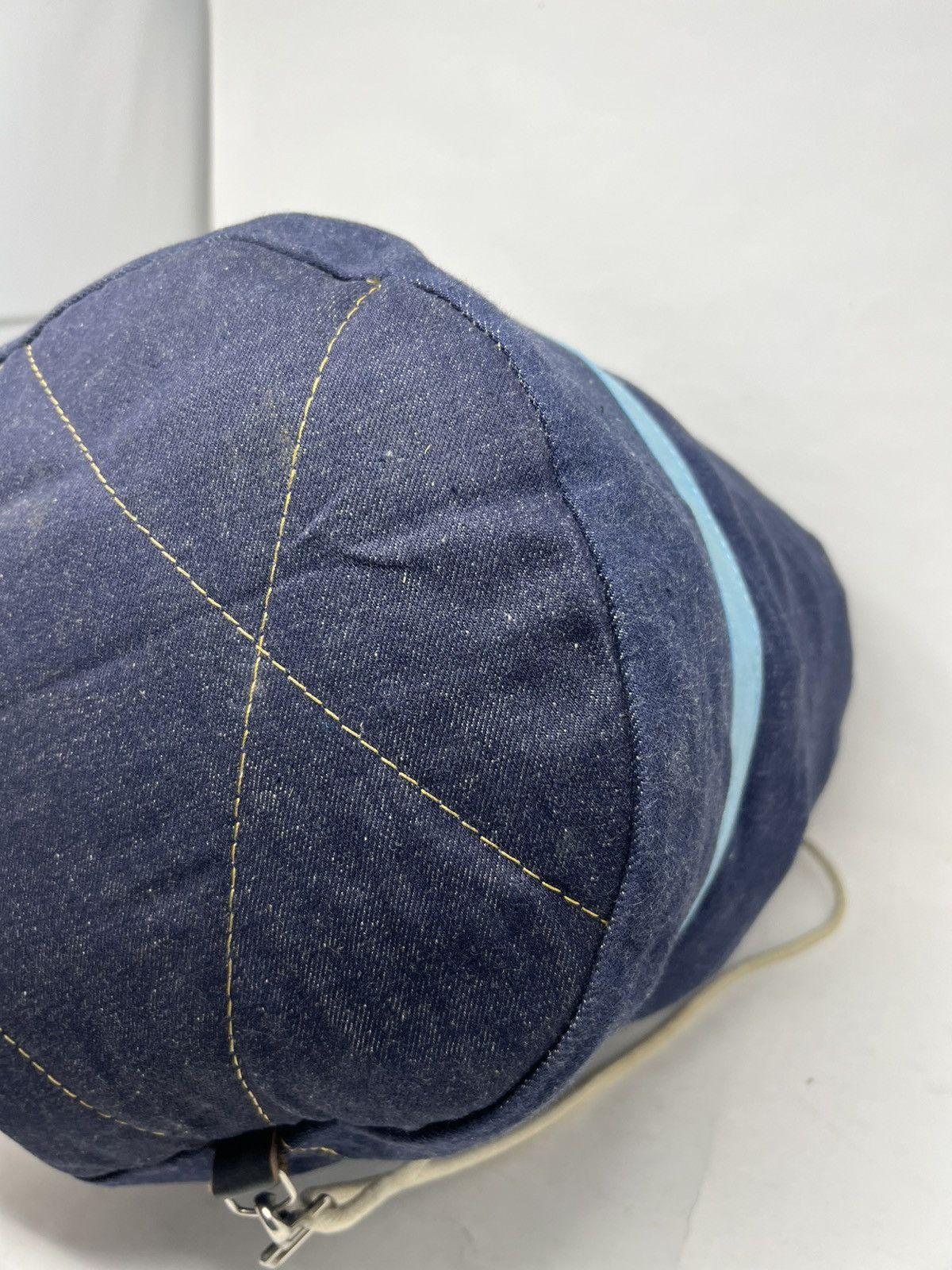 Japanese Brand Vintage Canton X-West Denim Drawstring Bucket Size ONE SIZE - 7 Thumbnail