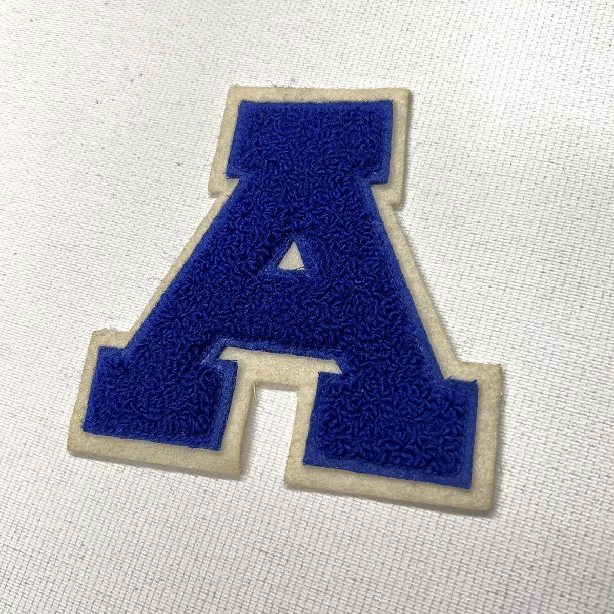 Vintage Letterman Varsity Patch Letter A Blue Chenille Felt Sports Size ONE SIZE - 1 Thumbnail
