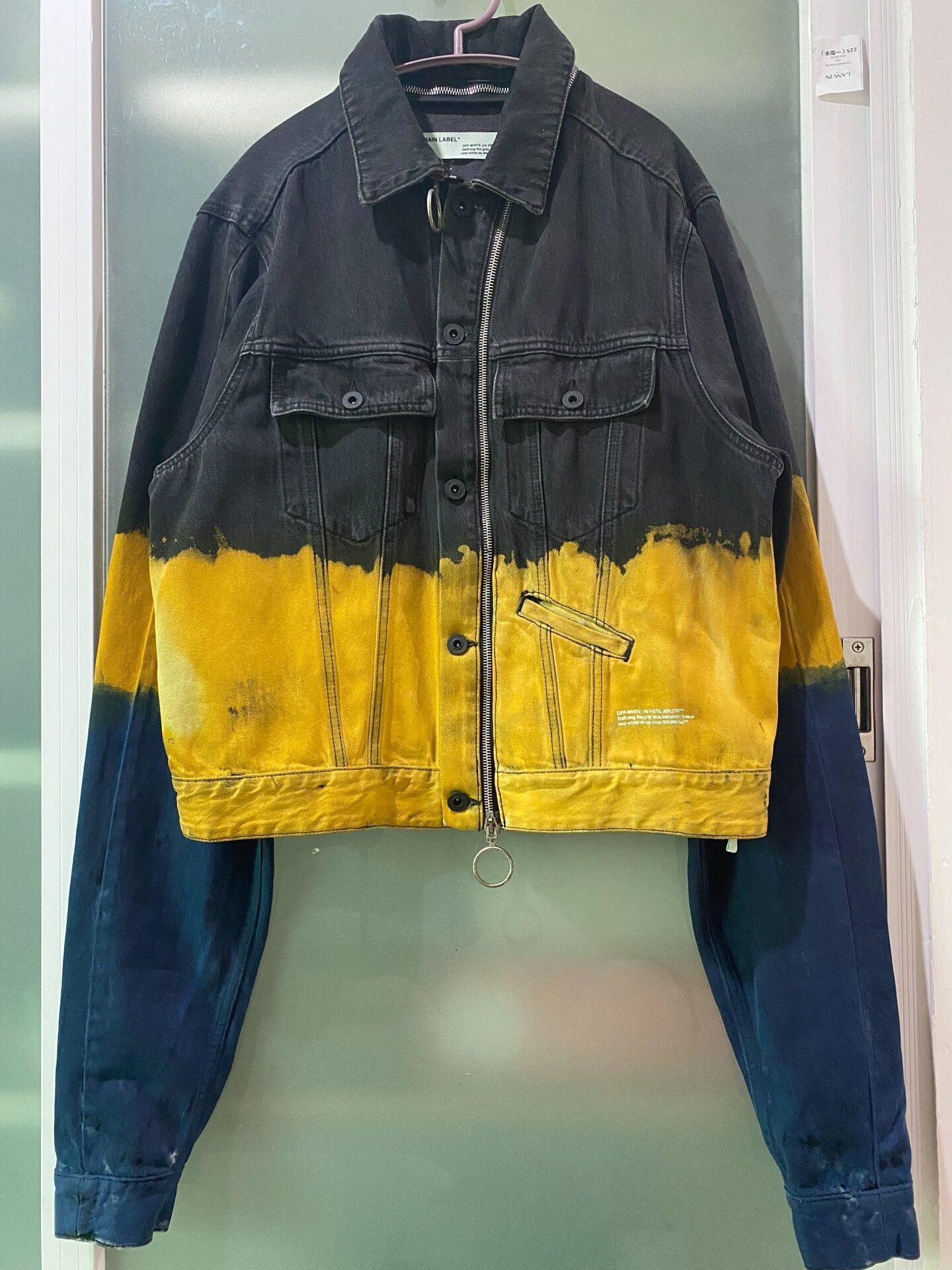 Off-White Off-White Spliced Denim Jacket Size US S / EU 44-46 / 1 - 1 Thumbnail