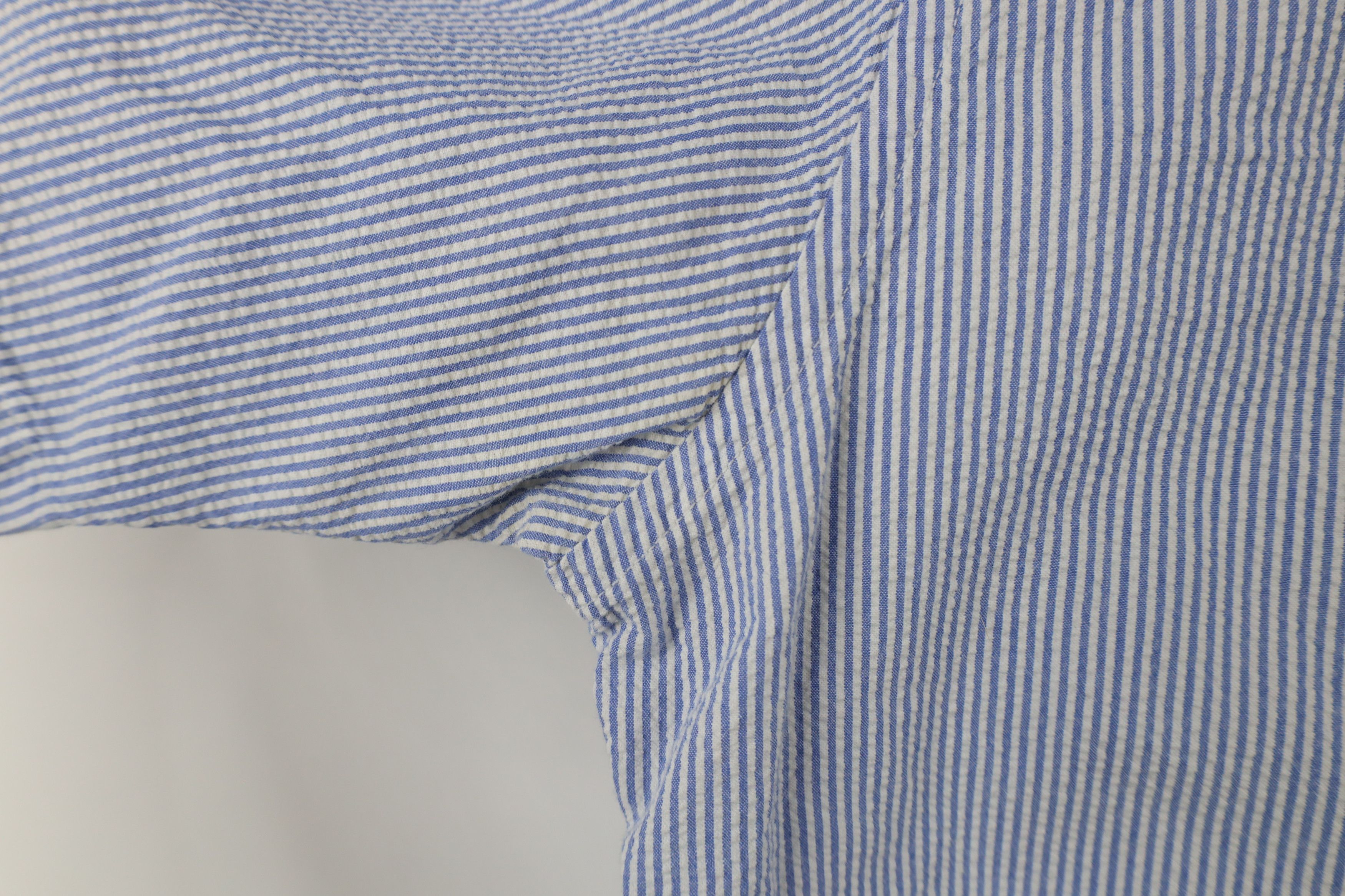 Lands' End × Vintage Vintage Lands End Seer Sucker Short Sleeve Button Down Shirt Size US L / EU 52-54 / 3 - 7 Thumbnail