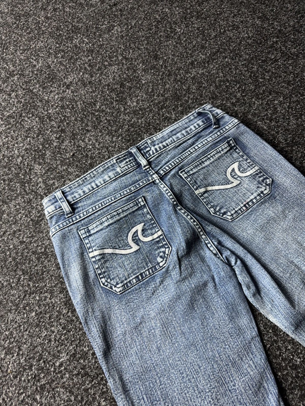Japanese Brand × Vintage Vintage 90s Low Waist Flare Jeans Y2K Japanese Vibe Size 29" - 10 Thumbnail