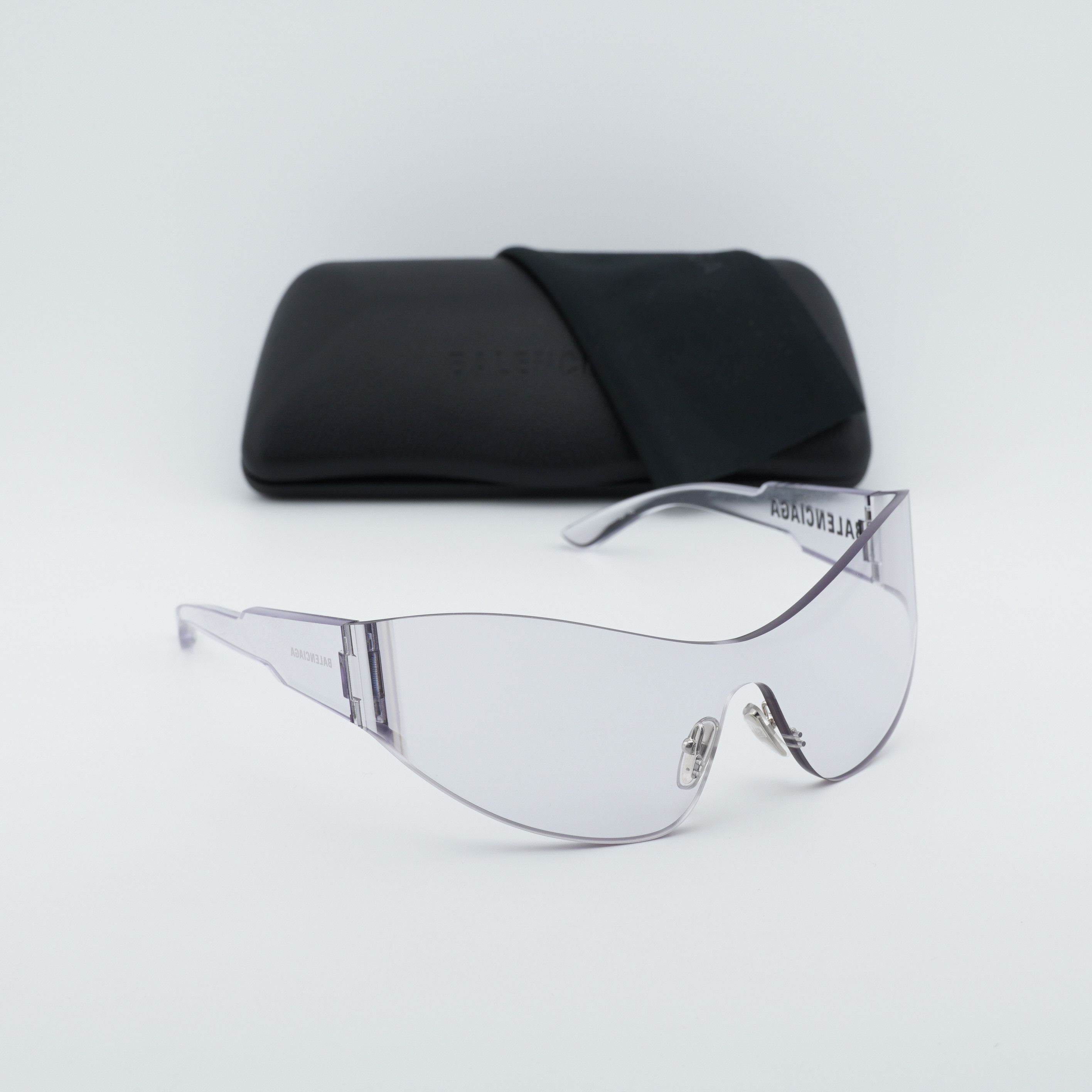 Balenciaga Balenciaga BB0257S 002 Women Sunglasses Clear Cat Eye Frame Size ONE SIZE - 10 Thumbnail