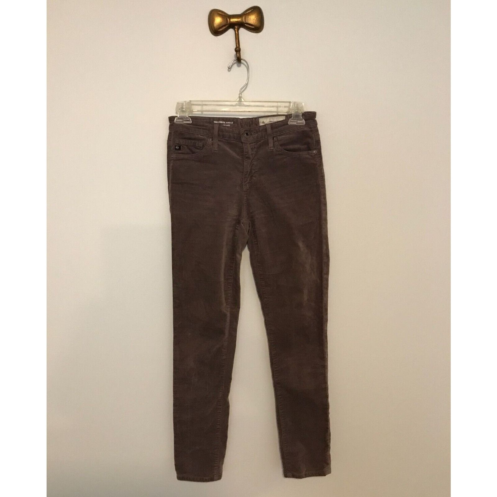 Anthropologie Anthropologie AG Adriano Goldschmied The Stevie Slim Brown Size 25" / US 0 / IT 36 - 1 Thumbnail