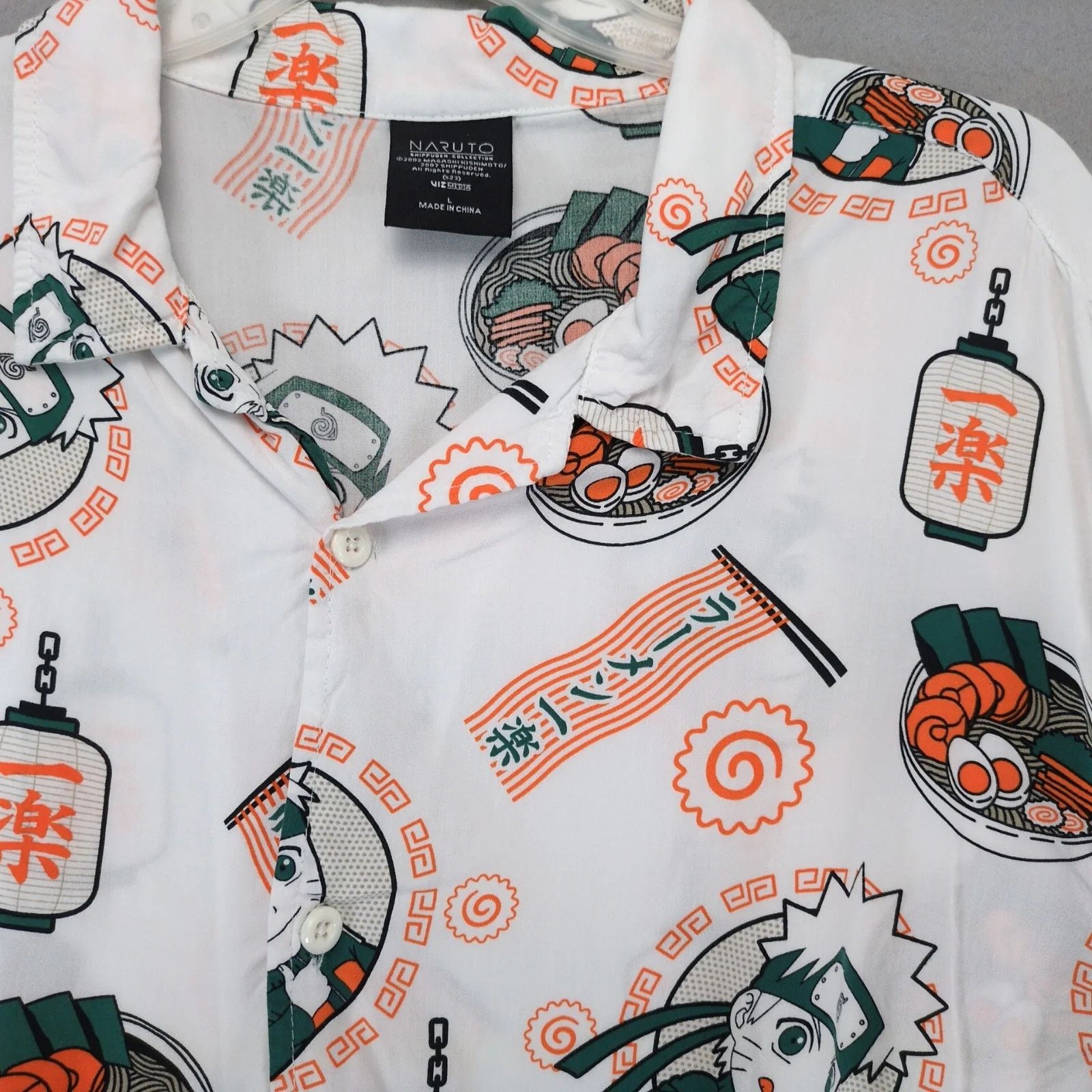 Other Naruto Shippuden Kishimoto Ramen Bowl Print Button Shirt L Size US L / EU 52-54 / 3 - 8 Thumbnail