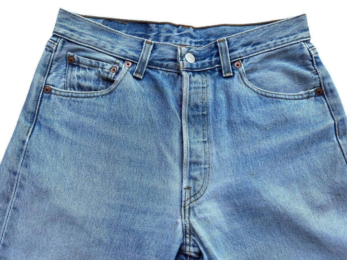 Levi's Vintage 90s Levi’s 501 USA Stone Wash Denim Jeans 30x30 Size 30" / US 8 / IT 44 - 6 Thumbnail