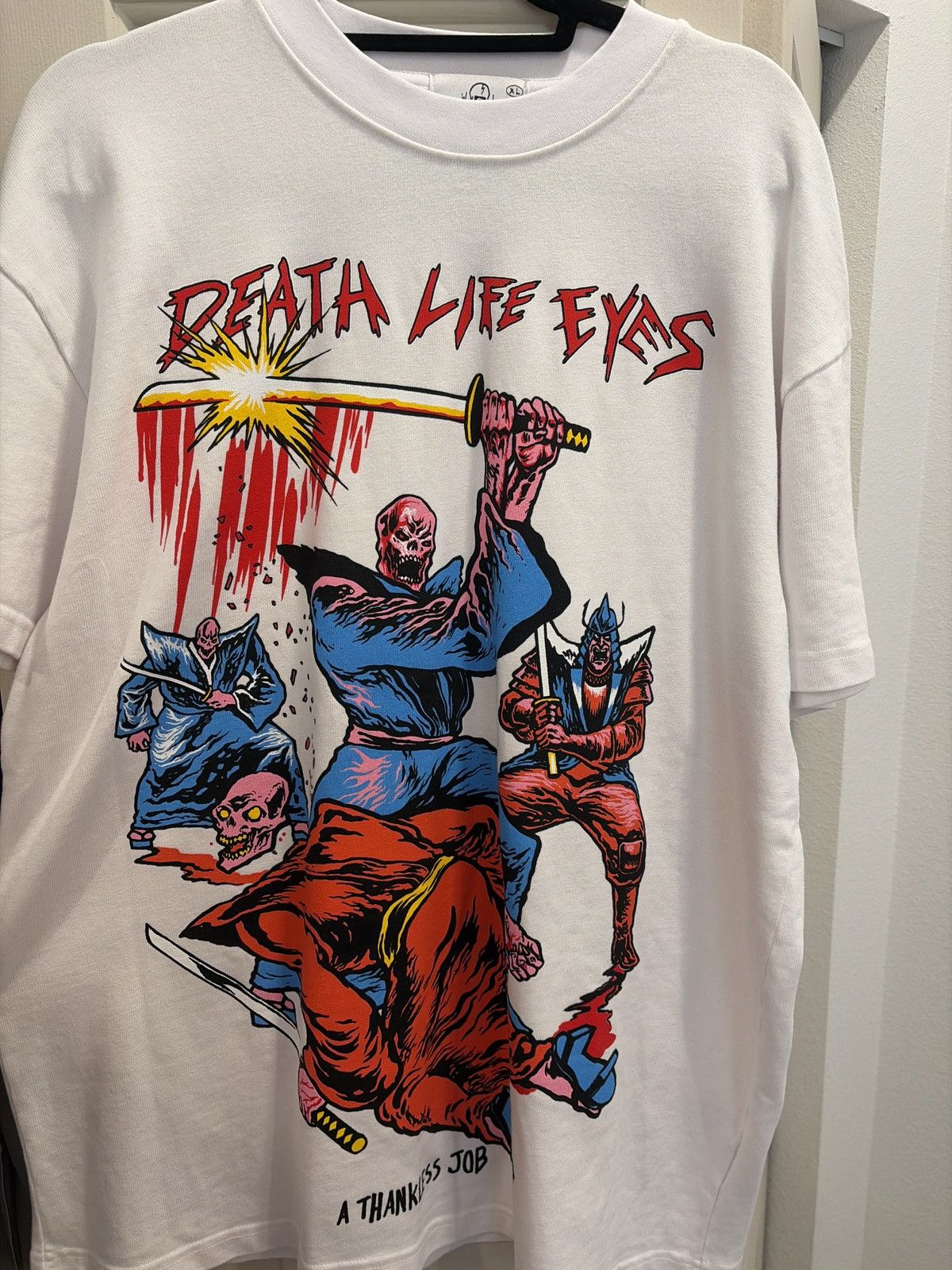 Warren Lotas NWOT Warren Lotas Death Life Eyes White T-Shirt XL Size US XL / EU 56 / 4 - 1 Thumbnail