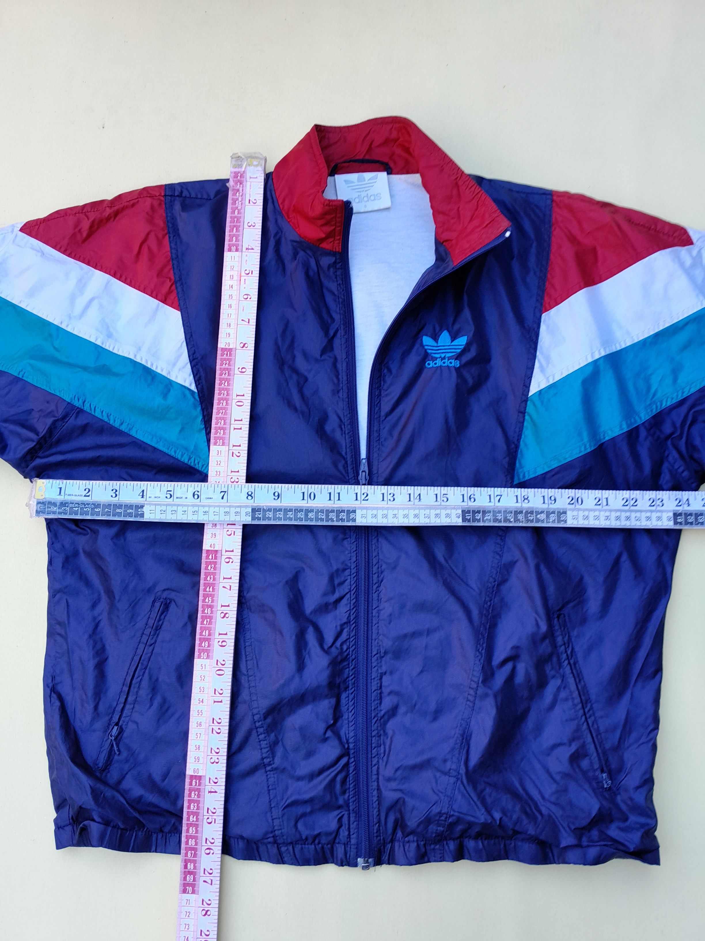 Adidas Vintage Adidas Tracksuit Mens M Navy 90s Nylon Windbreaker Size US M / EU 48-50 / 2 - 8 Thumbnail