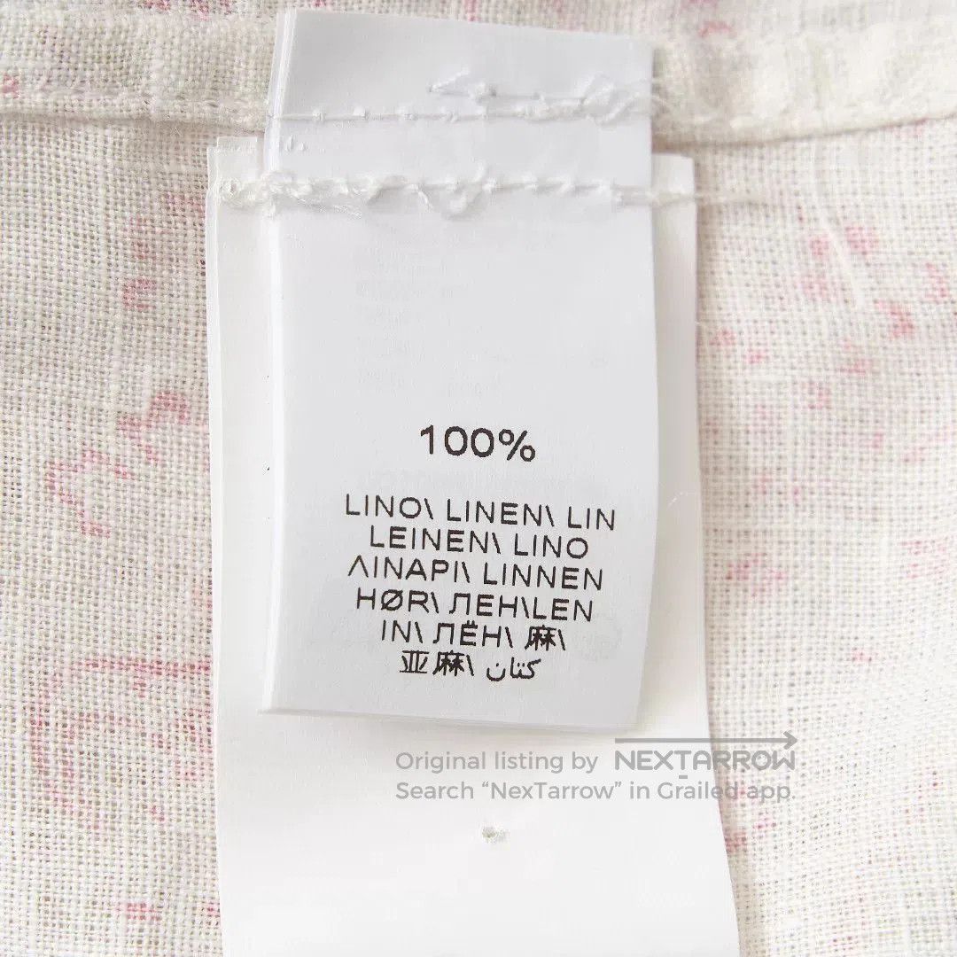 Brunello Cucinelli Brunello Cucinelli Men's Cashew Print Linen Shirt. Size US M / EU 48-50 / 2 - 7 Thumbnail