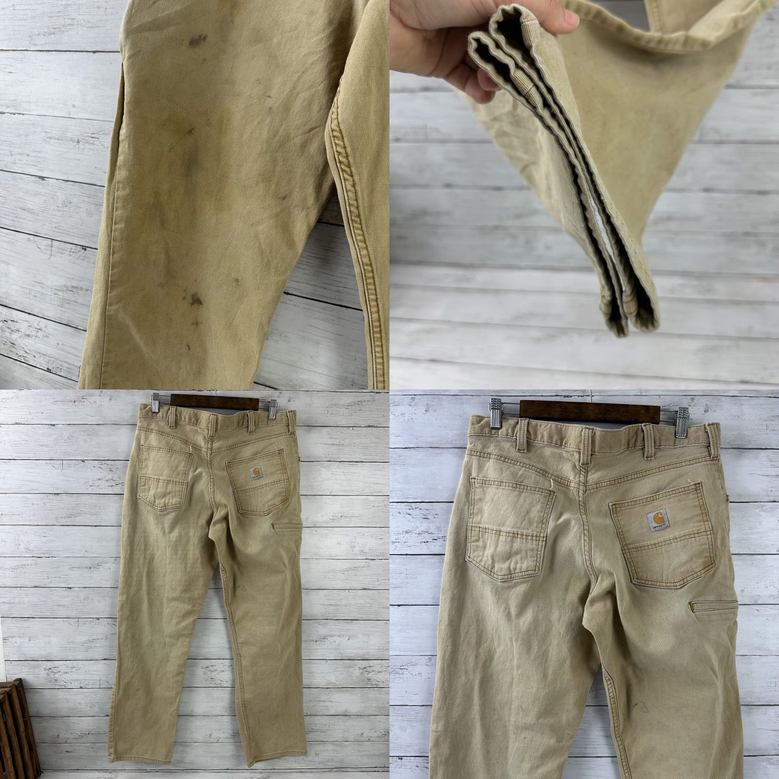 Carhartt Carhartt Pants Baggy Relaxed Fit 5-Pocket Canvas Workwear Mens 34x32 Brown Industrial Carpenter Short Description: Stains - Pre-Owned Size US 34 / EU 50 - 8 Thumbnail