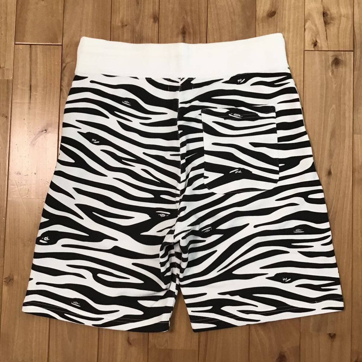 Bape × Nigo BAPE Zebra camo sweat shorts a bathing ape NIGO ★size M Size US 32 / EU 48 - 3 Thumbnail