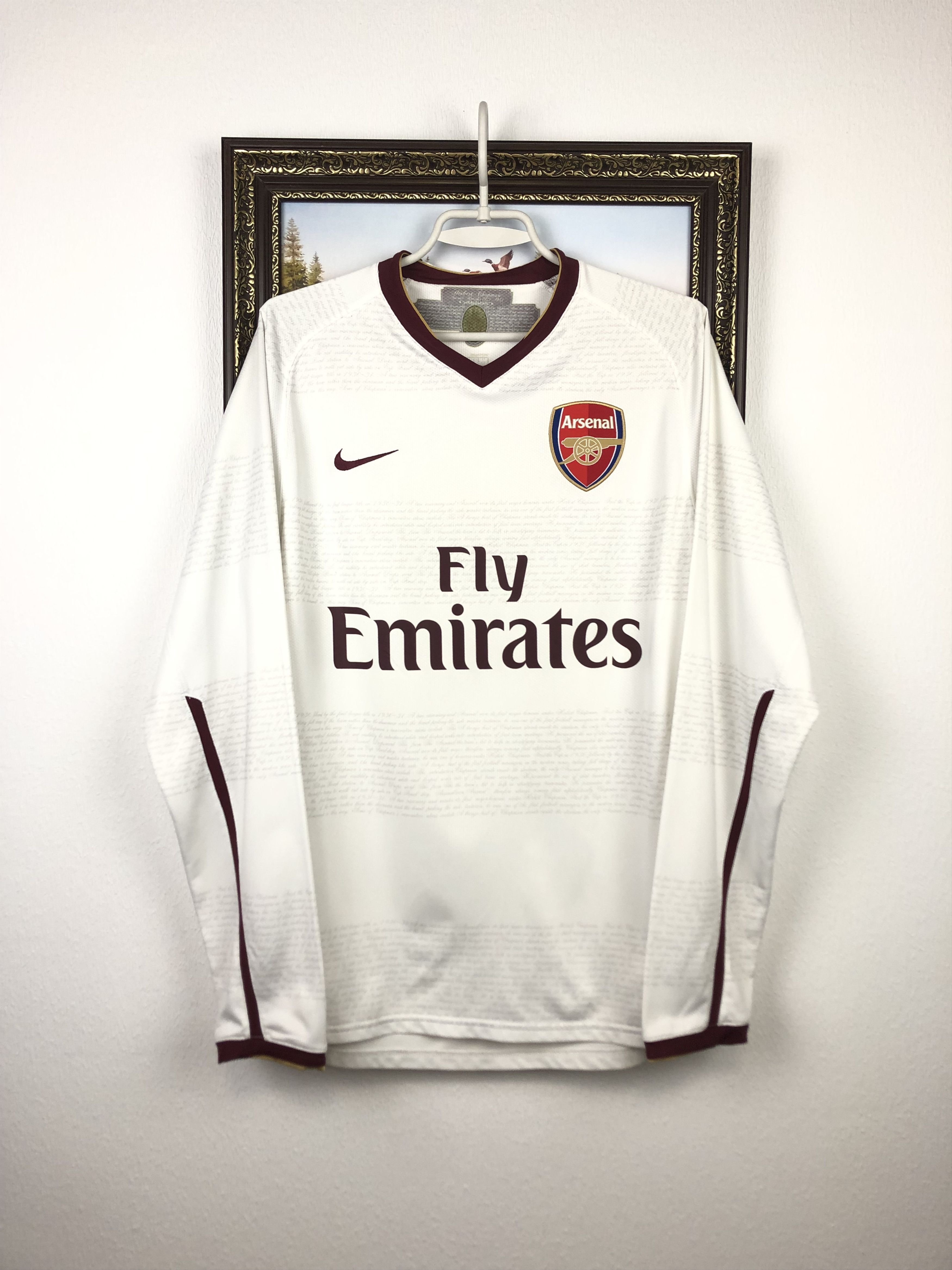 Arsenal football shirt 2007 Soccer Nike Jersey Long Sleeve