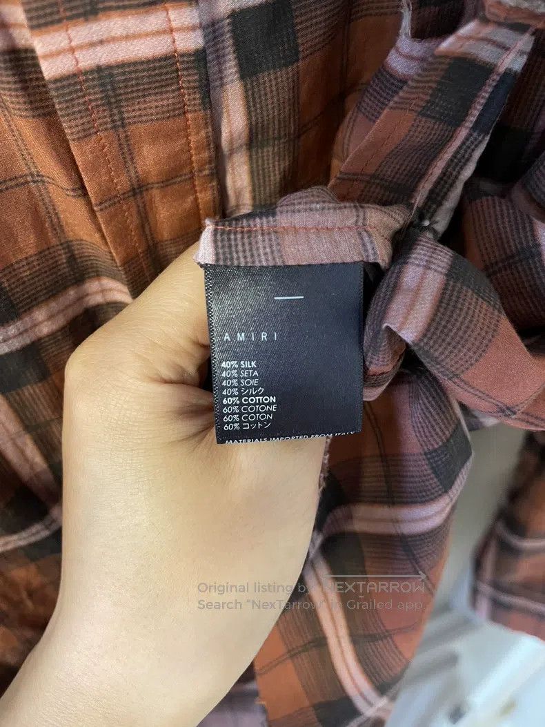 Amiri Amiri Early Work Plaid Shirt Size US M / EU 48-50 / 2 - 3 Thumbnail