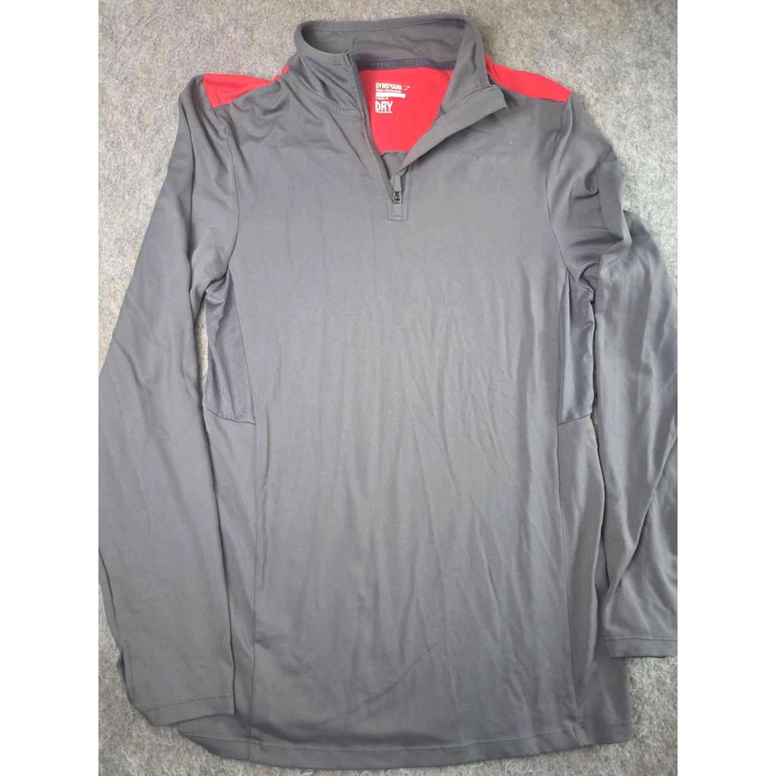 Gymshark Gymshark Dry Pullover Women’s L 1/4 Zip Long Sleeve Gray Shirt Athletic Activewear Logo Pullover Womens Size L / US 10 / IT 46 - 2 Thumbnail