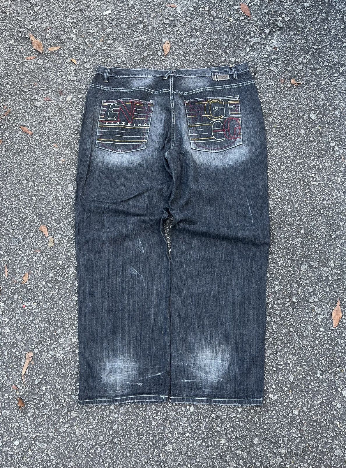 Enyce Y2K Baggy Jeans ENYCE Faded Black Denim Skater Southpole Size US 44 / EU 60 - 1 Thumbnail