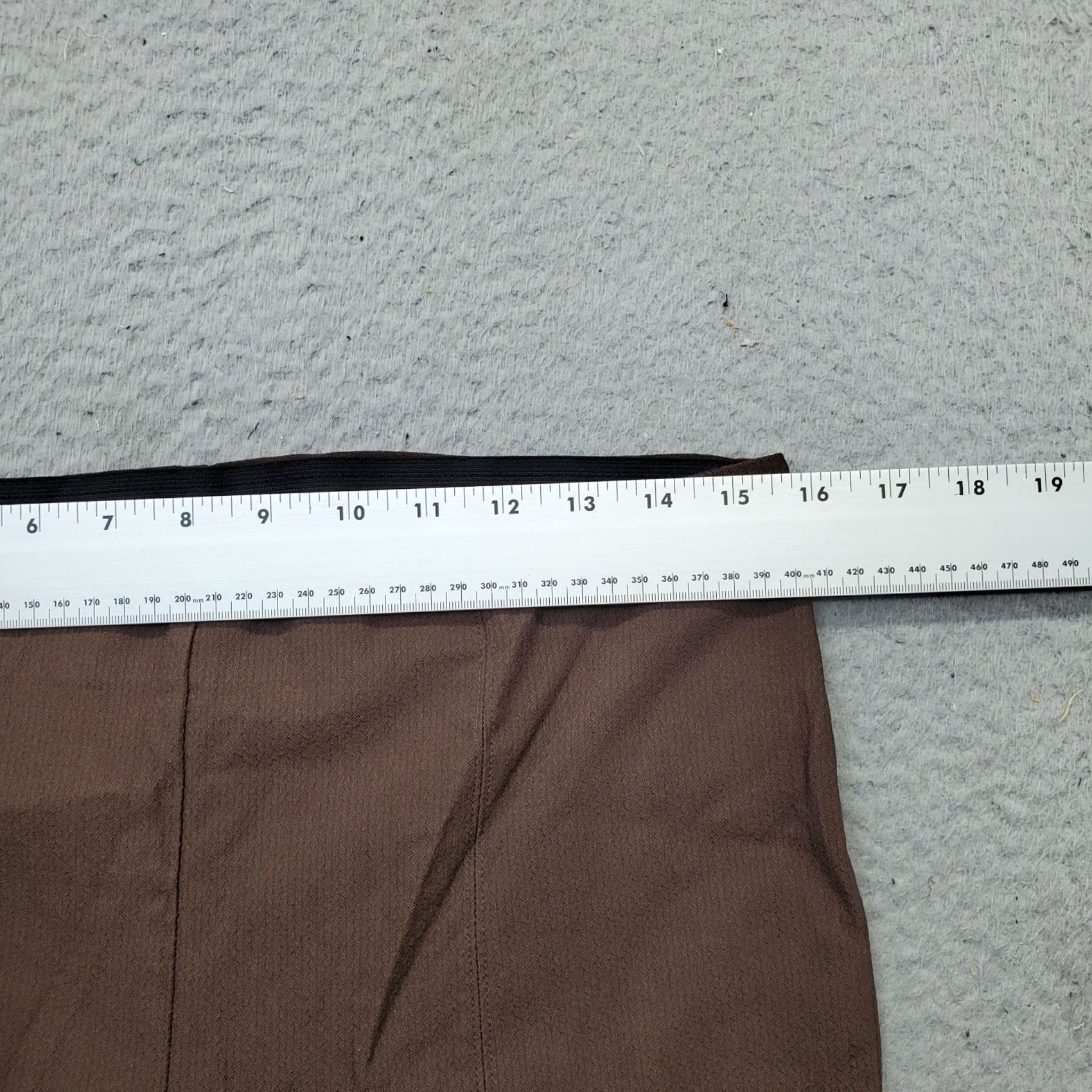Vintage Simply Vera Vera Wang Pants Women L Brown Rayon Stretch Straight Pull On Size 36" / US 14 / IT 50 - 6 Thumbnail