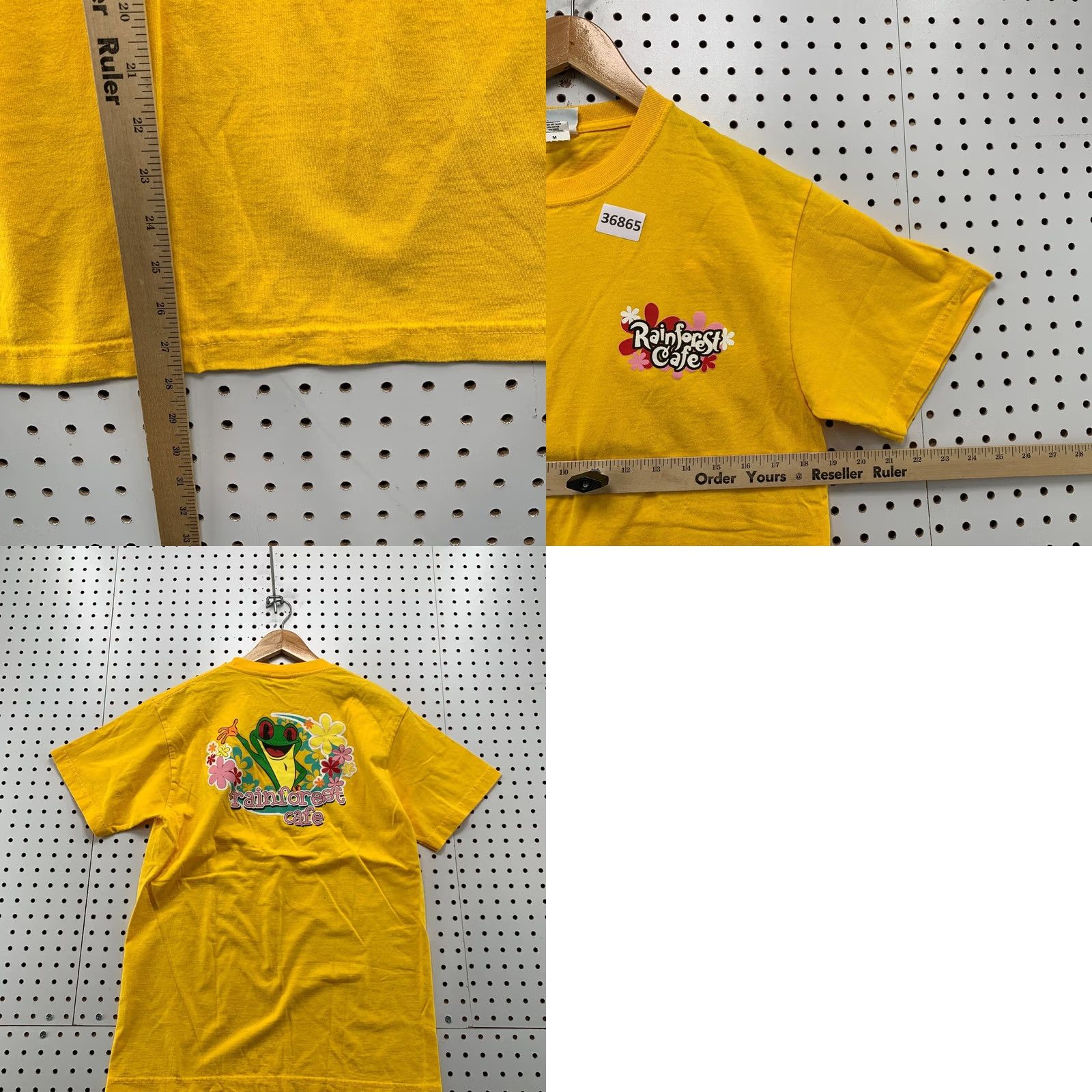 Vintage VINTAGE Rainforest Cafe Shirt Mens M Yellow Gecko Frog Floral 90s Graphic Size US M / EU 48-50 / 2 - 9 Thumbnail
