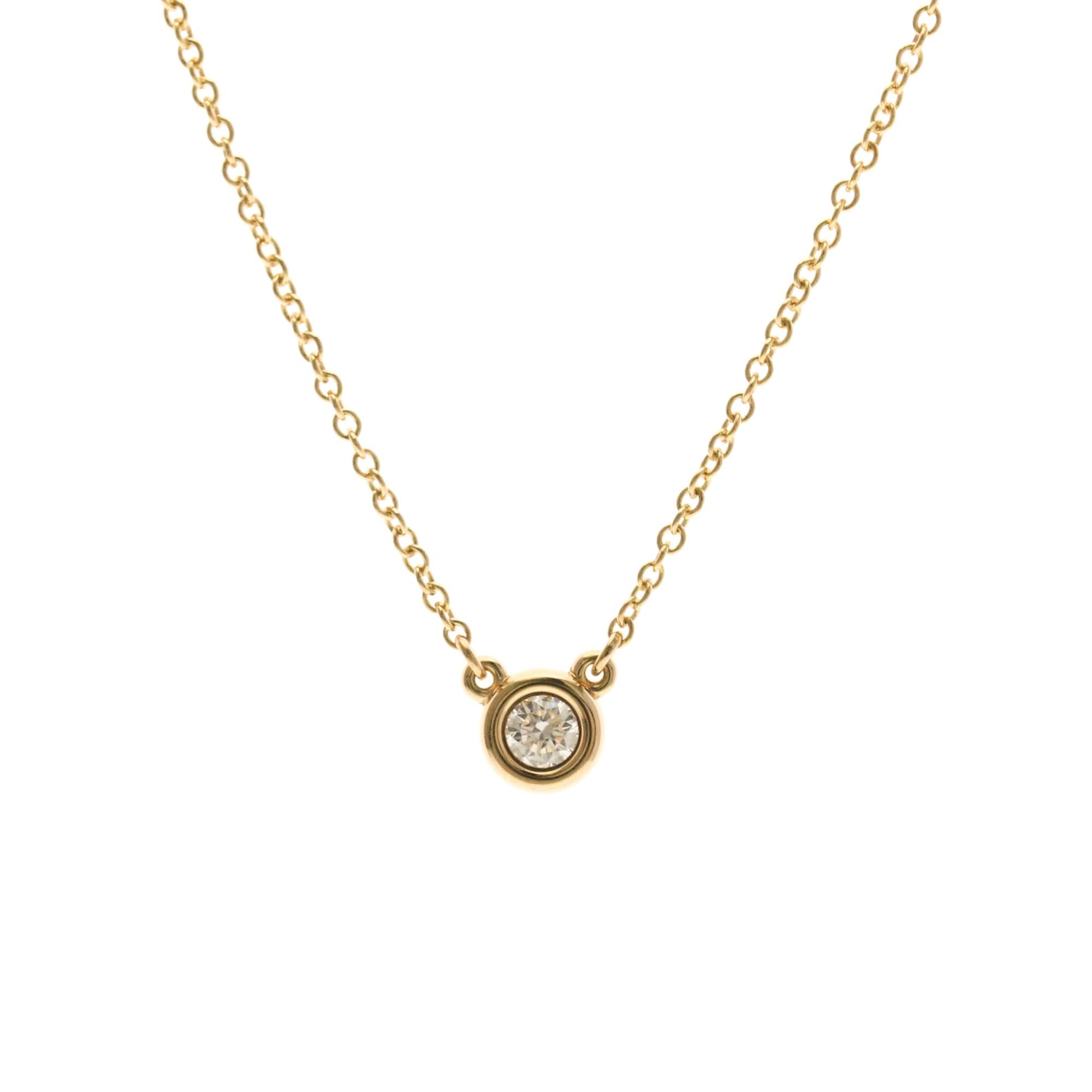 Tiffany & Co. Tiffany Diamonds By The Yard Pink Gold (18K) Diamond Men,Women Fashion Pendant Necklace (Pink Gold) Size ONE SIZE - 1 Thumbnail