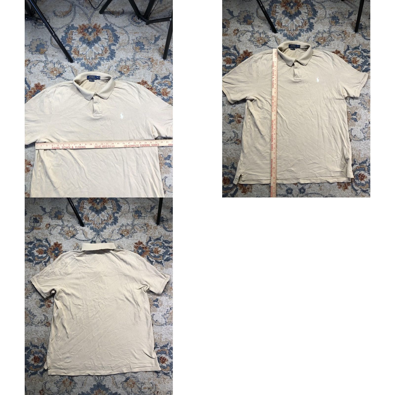 Polo Ralph Lauren Polo Ralph Lauren Polo Shirt Mens XL Beige Classic Fit Pony Logo Short Sleeve Size US XL / EU 56 / 4 - 8 Thumbnail