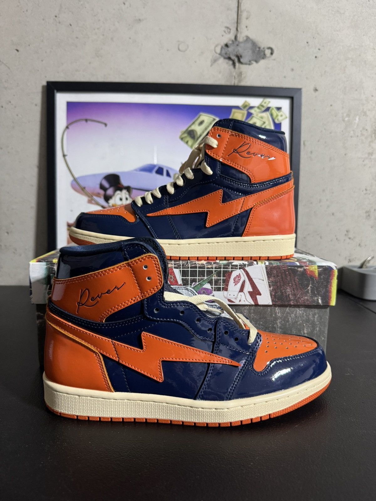 Other Air KIY Reves Sport ‘85 High - Patent Leather Sport Orange Size US 9.5 / EU 42-43 - 2 Thumbnail