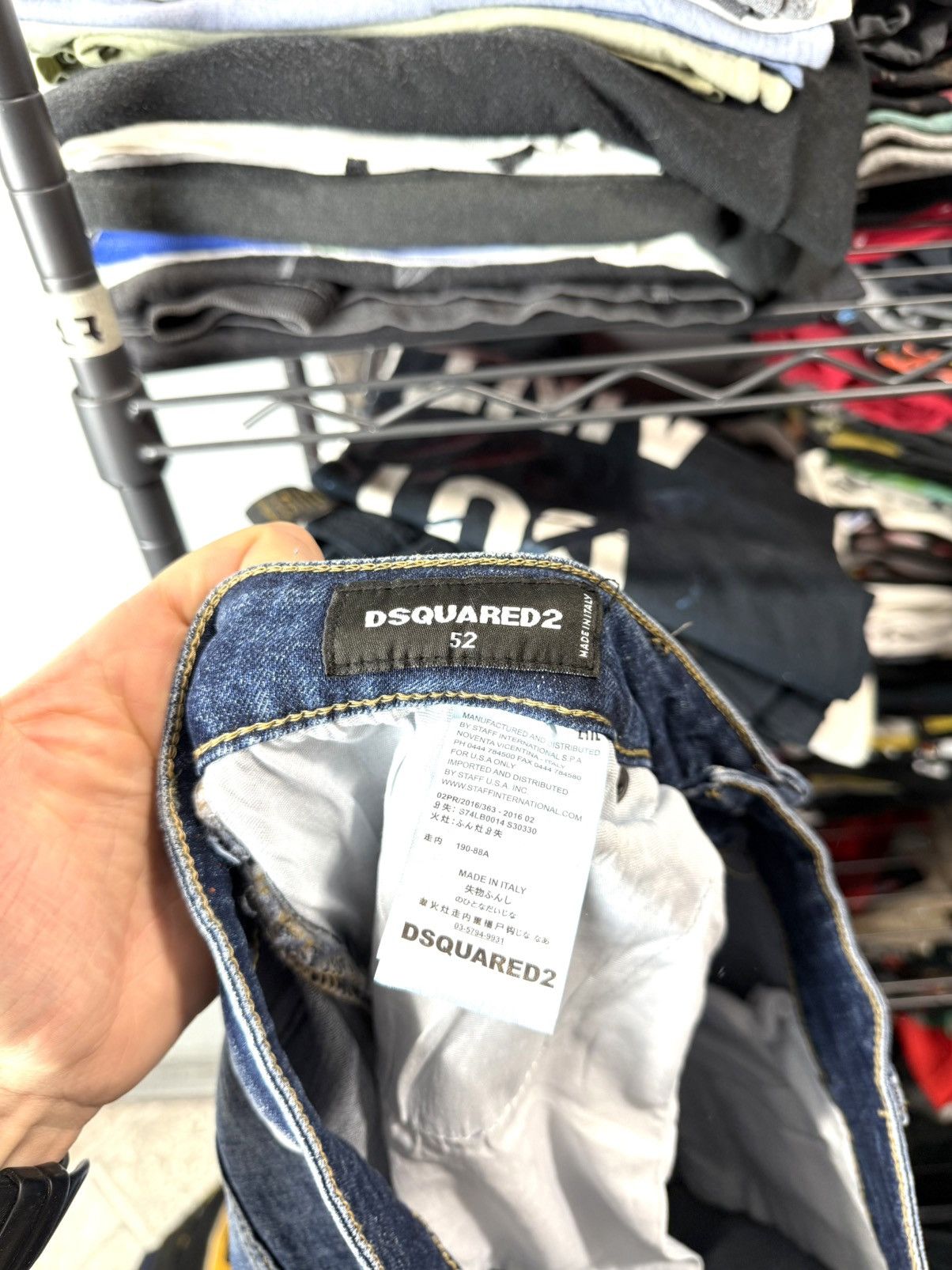 Dsquared2 Designer Dsquared2 Denim Pants Streetwear Dripp Size US 33 - 11 Thumbnail