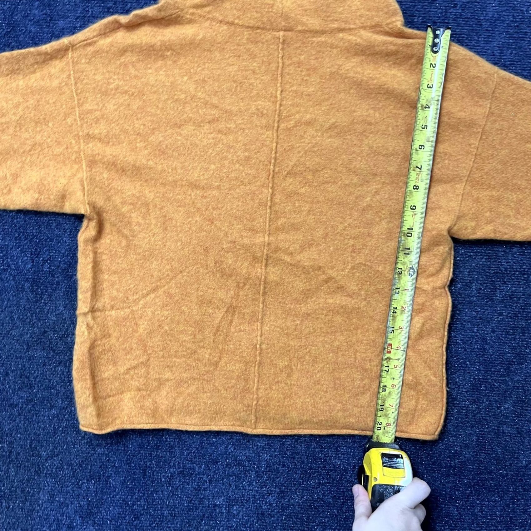 Free People Free People Sweater Womens L Beige Tan Turtleneck Boxy Cropped Knit Pullover Size L / US 10 / IT 46 - 4 Thumbnail