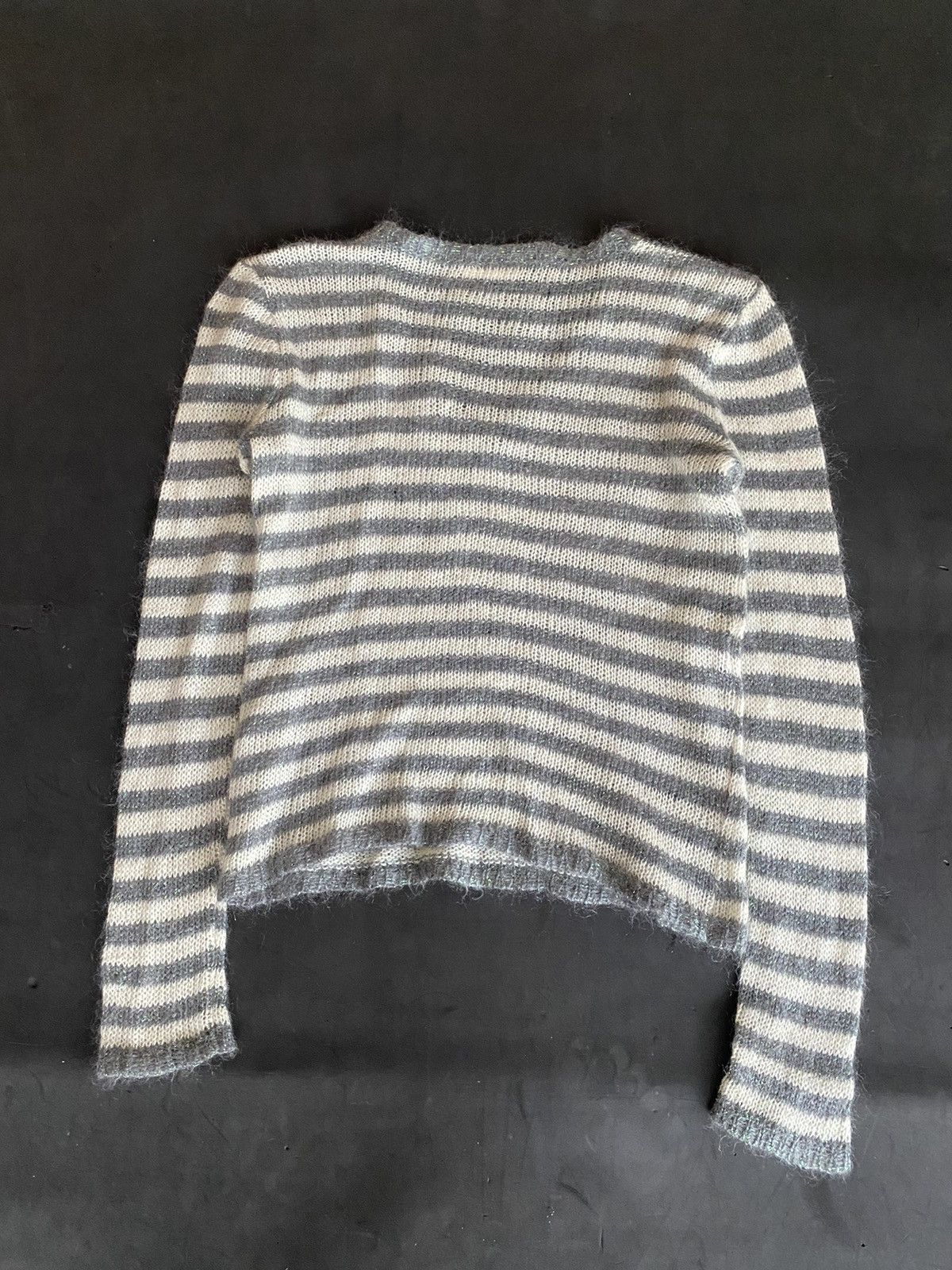 Issey Miyake Japanese Agnes B Knitted Stripe Mohair Archive Style Size US S / EU 44-46 / 1 - 3 Thumbnail