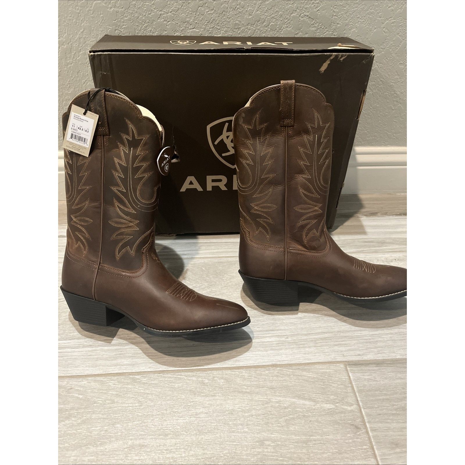 Ariat Ariat® Ladies 11 B Heritage Western R Toe Boot Brown Size US 11 / IT 41 - 4 Thumbnail