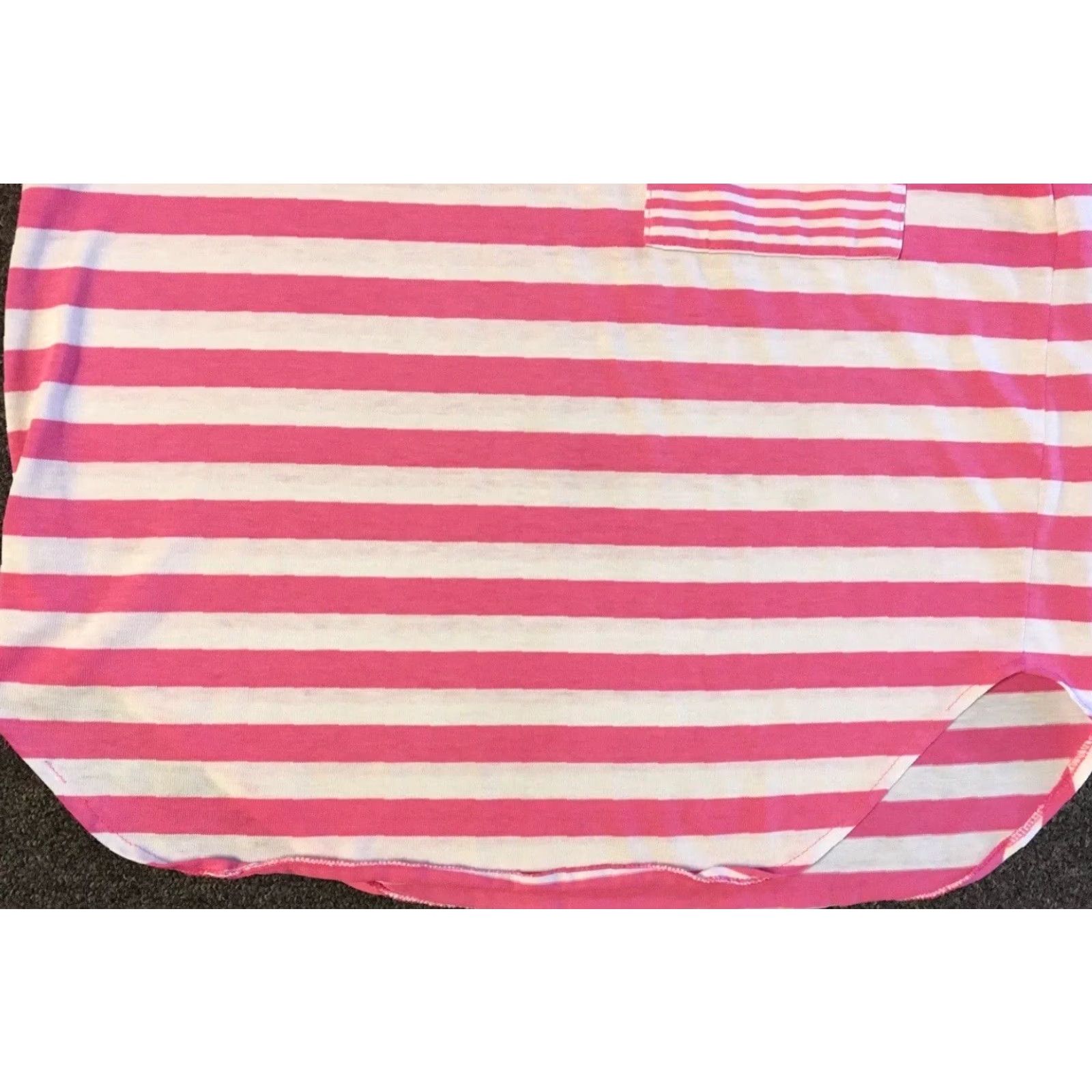 Jantzen Vtg 80s Jantzen Faded Striped Shirt L Pink White Women T-Shirt Short Sleeve Vintage Grunge Surf Skate 90s California USA Beach Vaporwave Aop Size L / US 10 / IT 46 - 4 Thumbnail