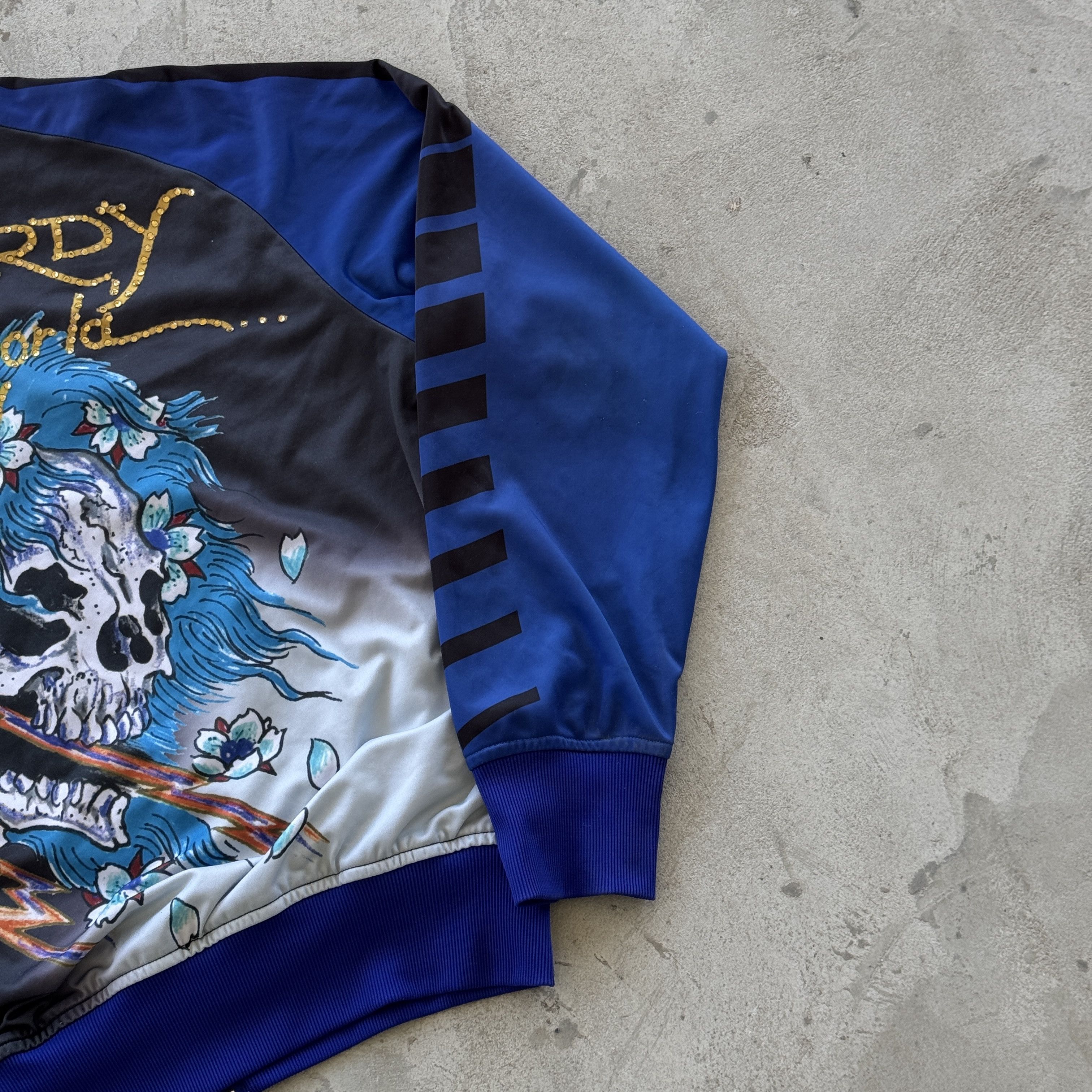 Ed Hardy Ed Hardy Blue Dragon Kanji Graphic Zip Up Track Jacket L Size US L / EU 52-54 / 3 - 6 Thumbnail