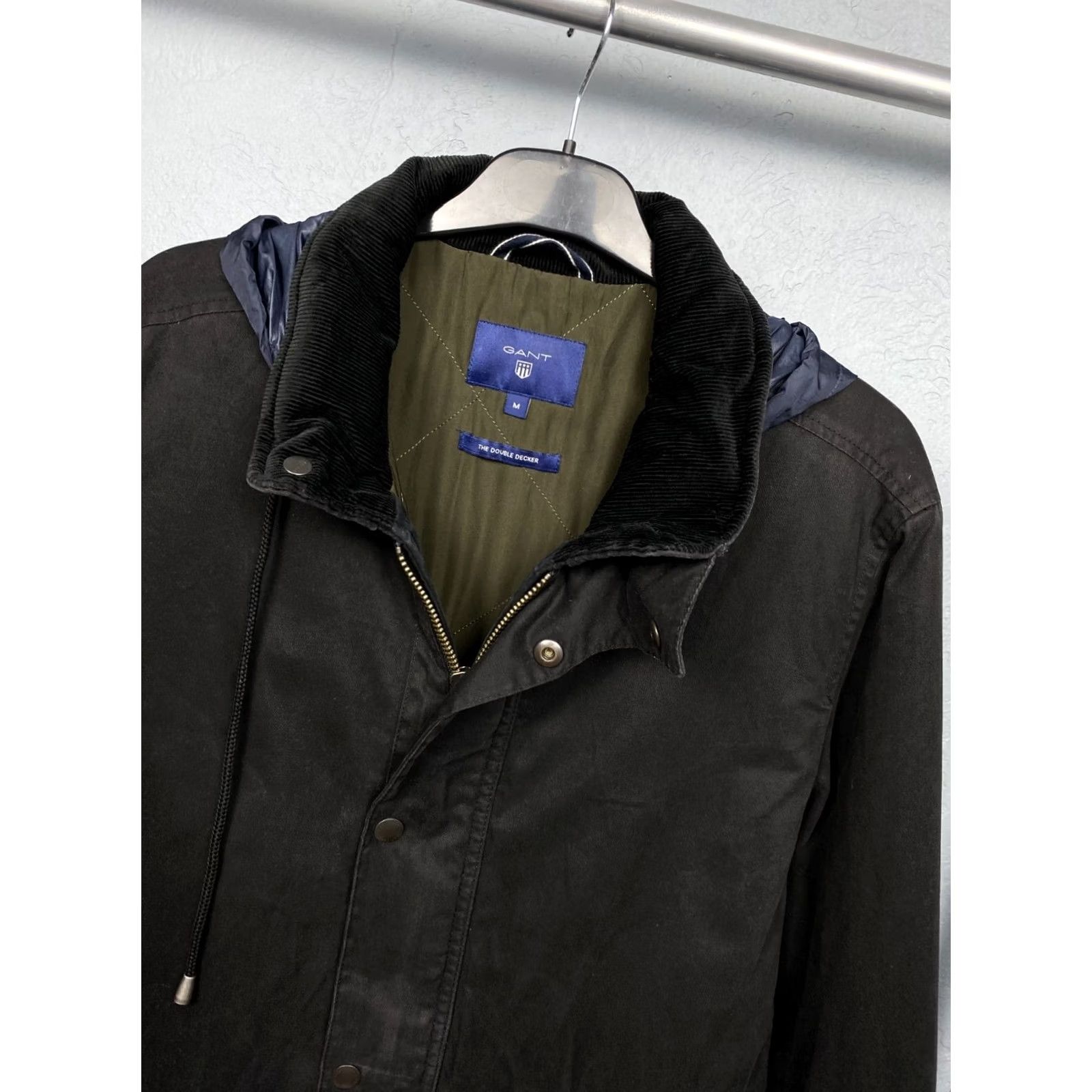 Gant VINTAGE GANT The Double Decker Jacket Mens M Black Cotton Windbreaker Shirt Size US M / EU 48-50 / 2 - 2 Thumbnail