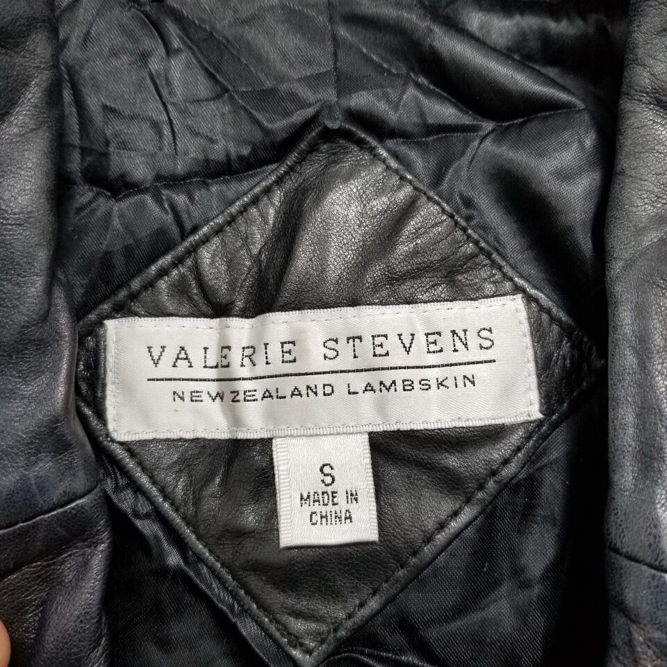 Other Valerie Stevens Leather Jacket Womens Small Pockets Belt Size S / US 4 / IT 40 - 4 Thumbnail