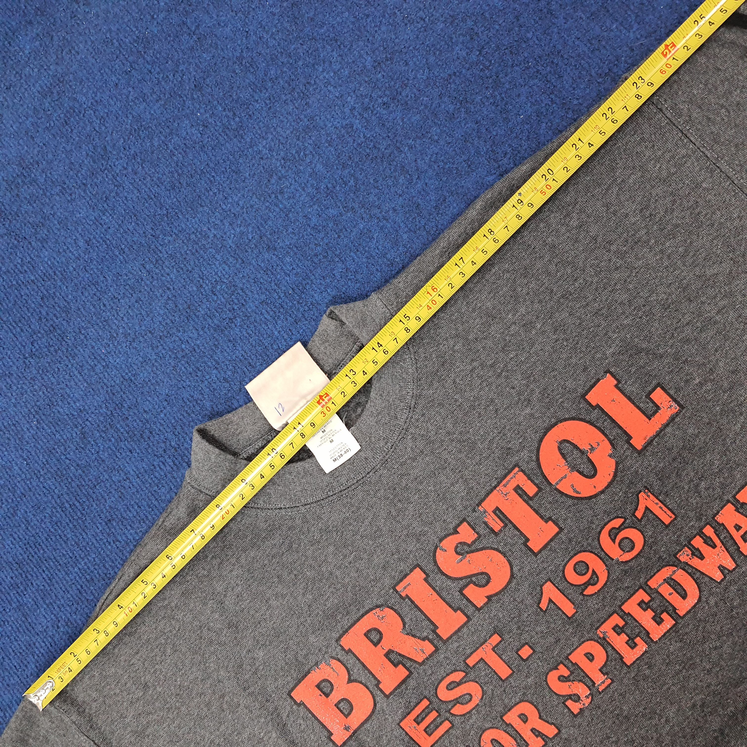 Hanes × Vintage Vintage Bristol Motor Speedway Biker Sweatshirt C230N4 Size US M / EU 48-50 / 2 - 9 Thumbnail