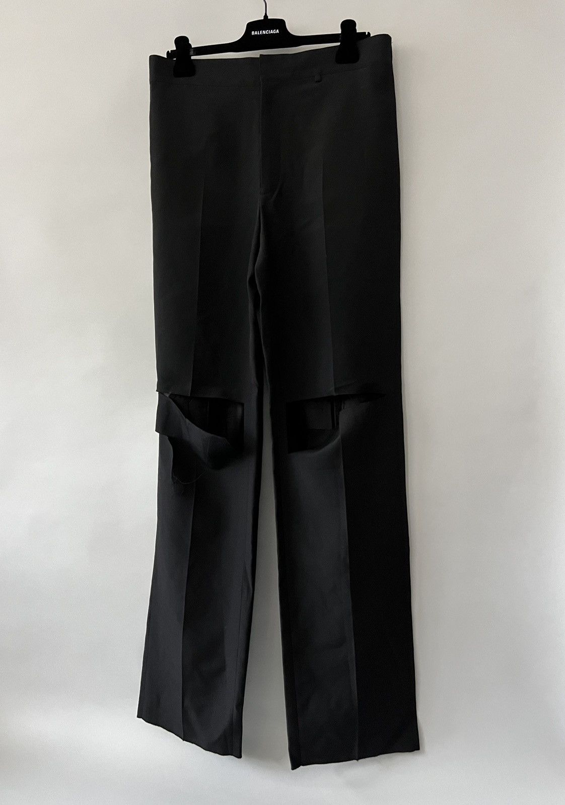 Givenchy Givenchy Ripped Wool Trousers Size US 34 / EU 50 - 7 Thumbnail