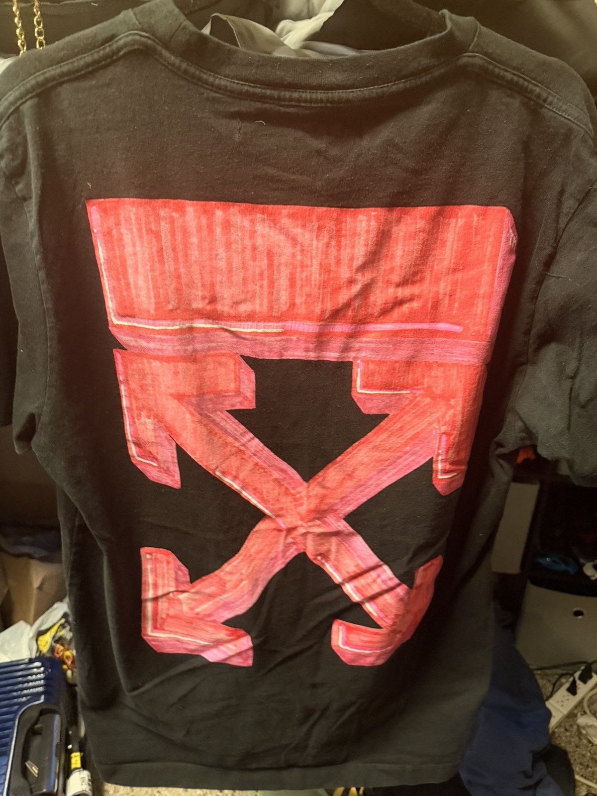 Off-White Off white painted arrow t shirt Size US L / EU 52-54 / 3 - 2 Thumbnail