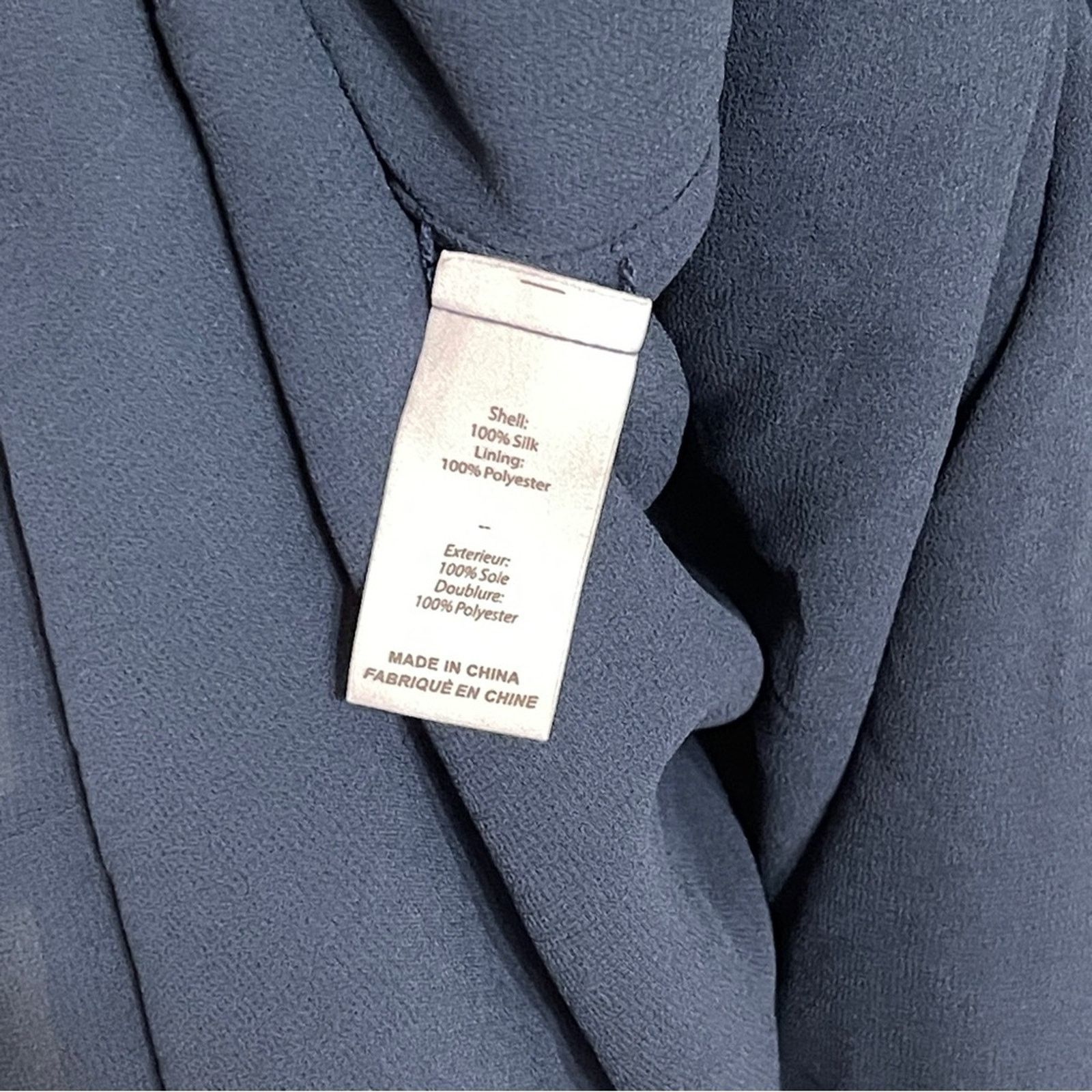 Cinq a Sept CINQ A SEPT VELDA DRESS PEACOCKBLUE SILK MIDI SIZE 0/XS Size XS / US 0-2 / IT 36-38 - 9 Thumbnail