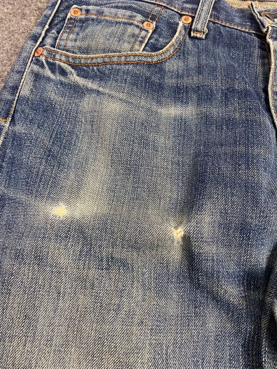 Levi's vintage levis 502 distressed denim nice design Size US 32 / EU 48 - 10 Thumbnail